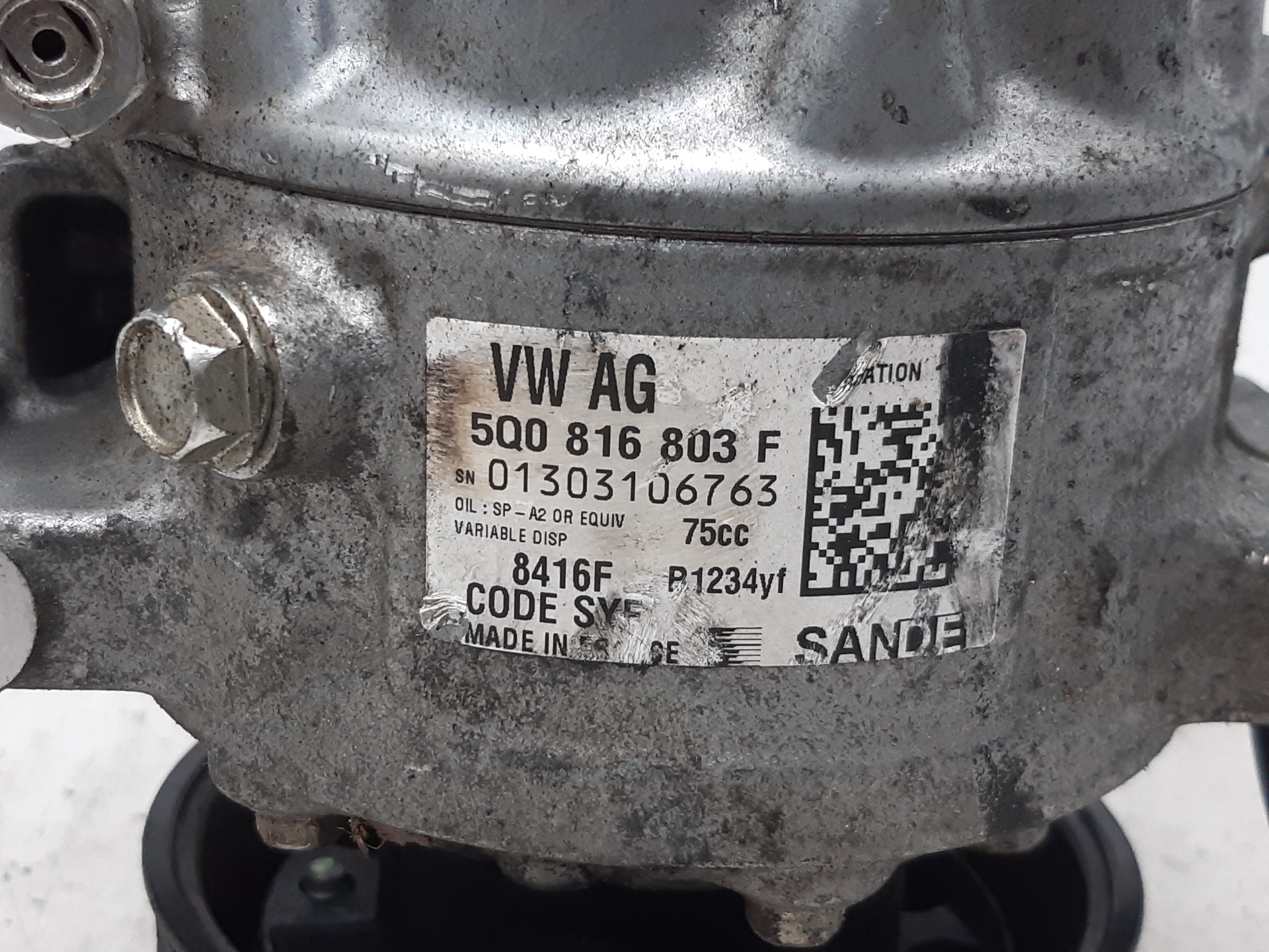 AUDI A1 8X (2010-2020) Air Condition Pump 5Q0816803F 18696682