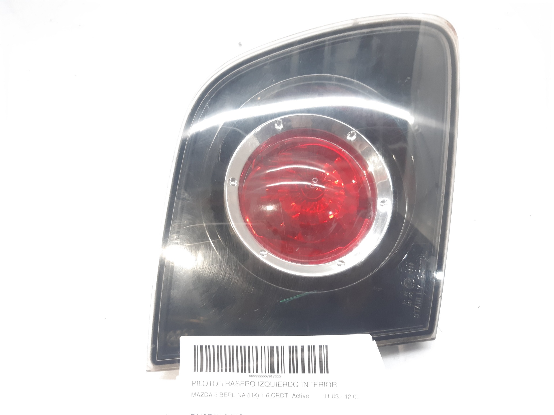 MAZDA 3 BK (2003-2009) Rear Left Taillight BN9B513J0C 24930571