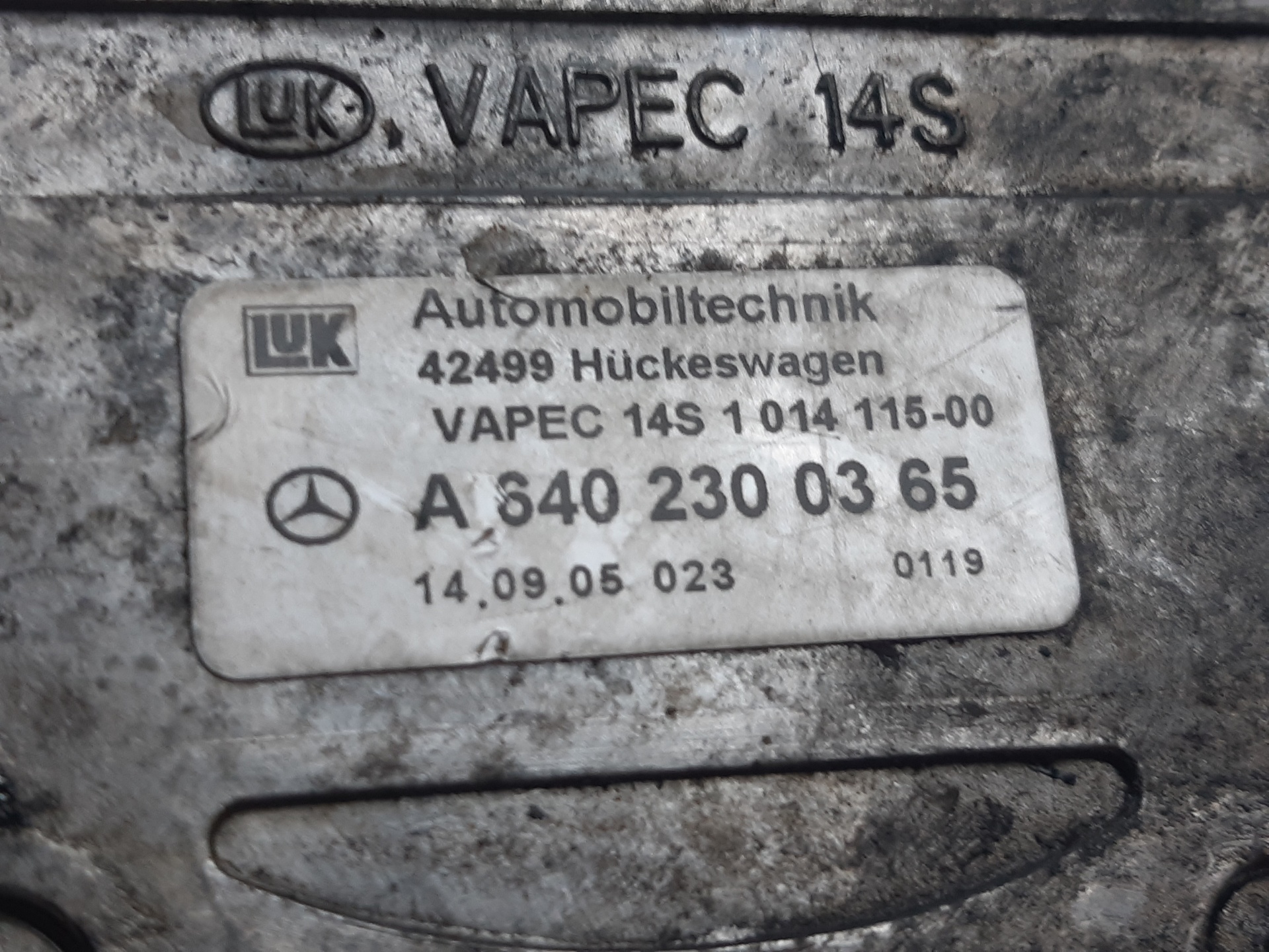 MERCEDES-BENZ A-Class W169 (2004-2012) Vacuum Pump A6402300365 24967273