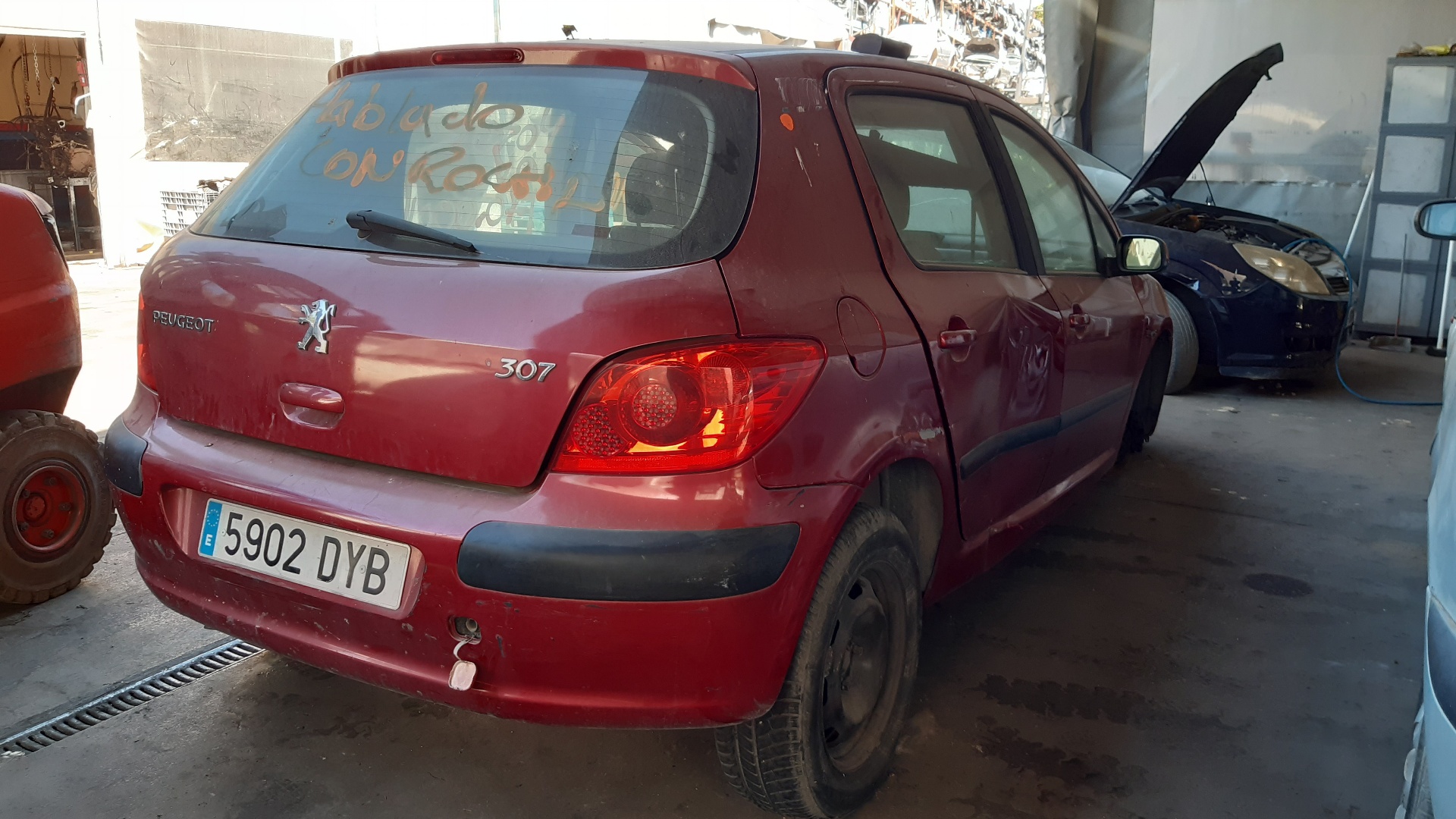 PEUGEOT 307 1 generation (2001-2008) Кнопка стеклоподъемника передней правой двери 96351625XT 21011724