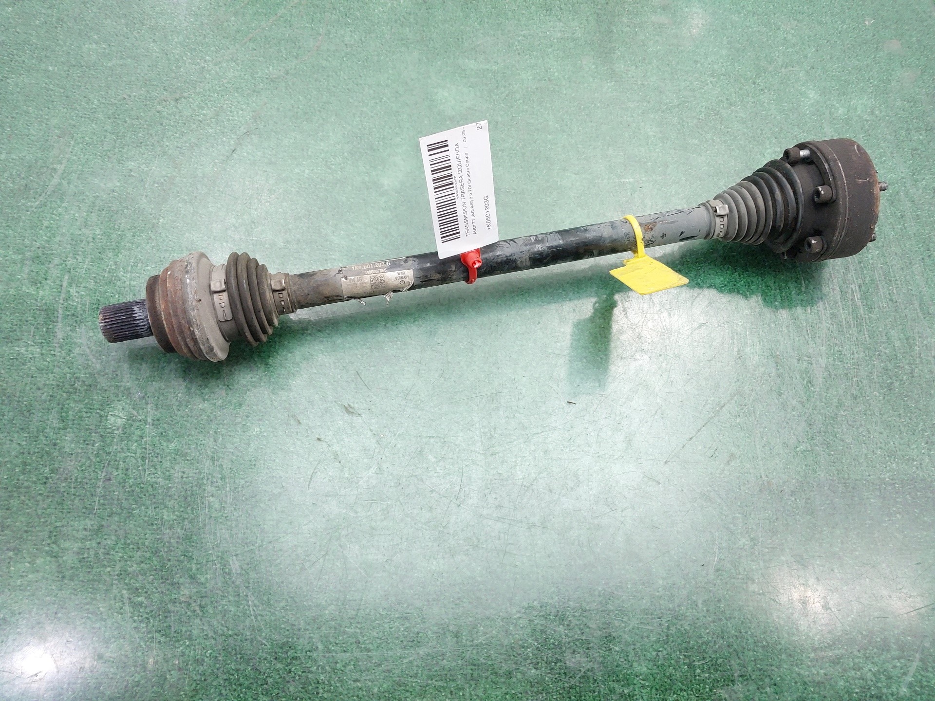 AUDI TT 8J (2006-2014) Rear Left Driveshaft 1K0501203G 20999919