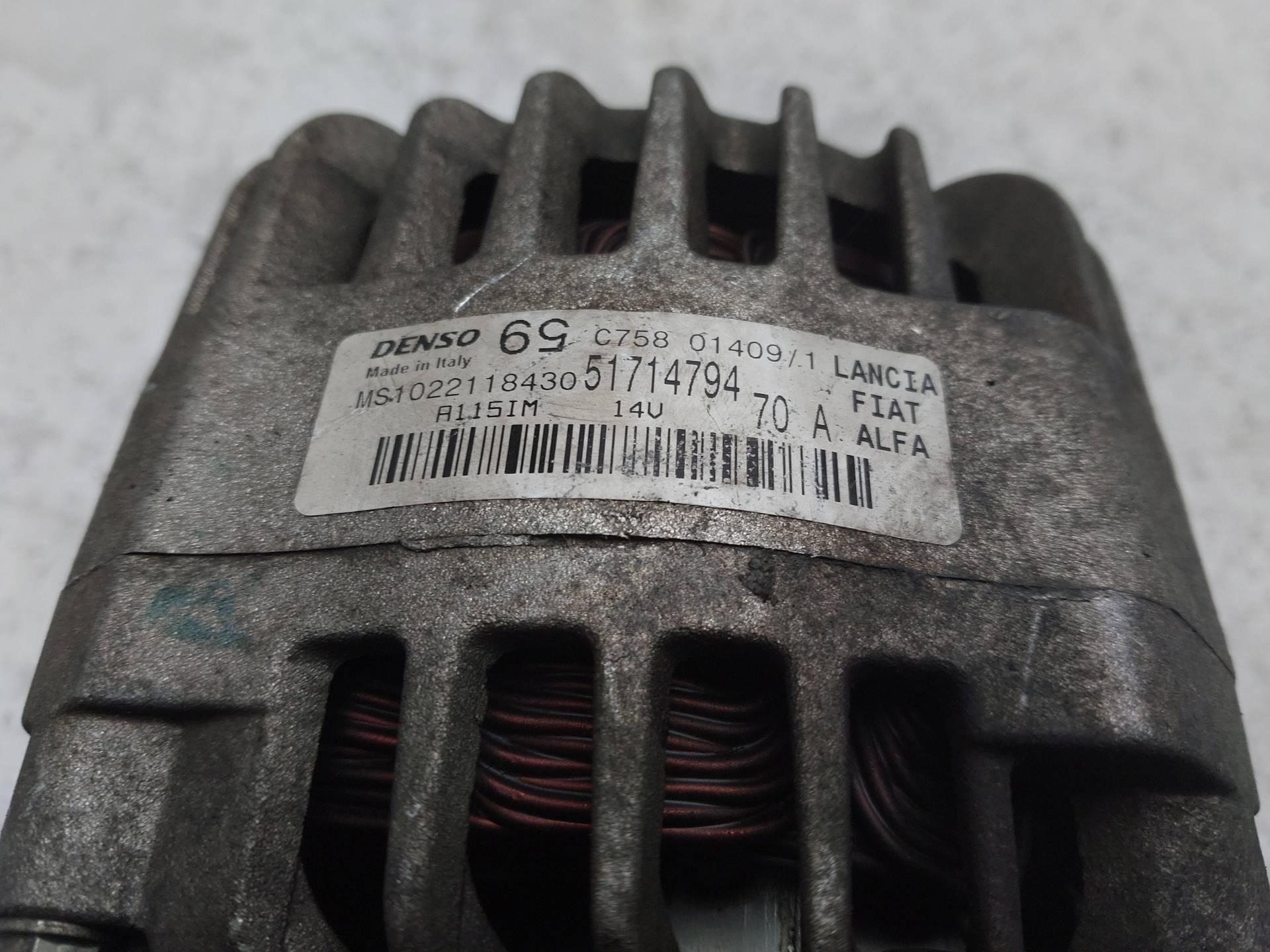 FIAT Punto 3 generation (2005-2020) Alternator 51714794 23582100