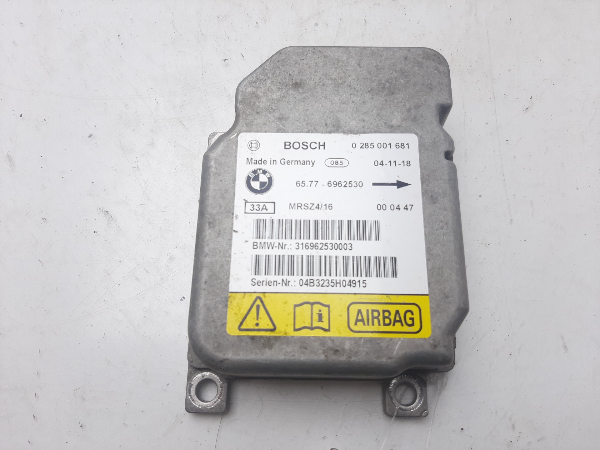 FORD X5 E53 (1999-2006) SRS Control Unit 316962530003 22333097