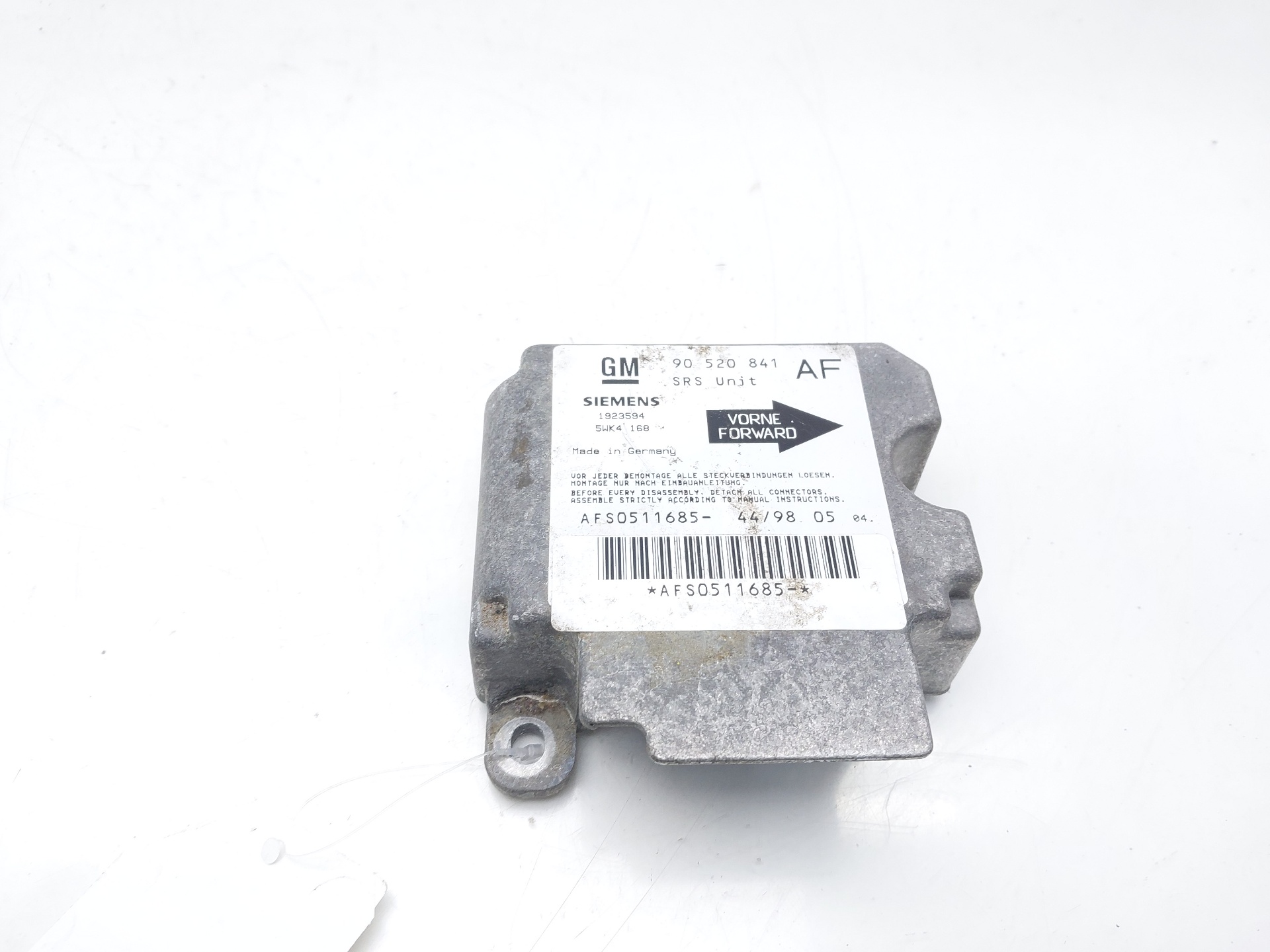 OPEL Astra H (2004-2014) SRS Control Unit 90520841AF 24071235