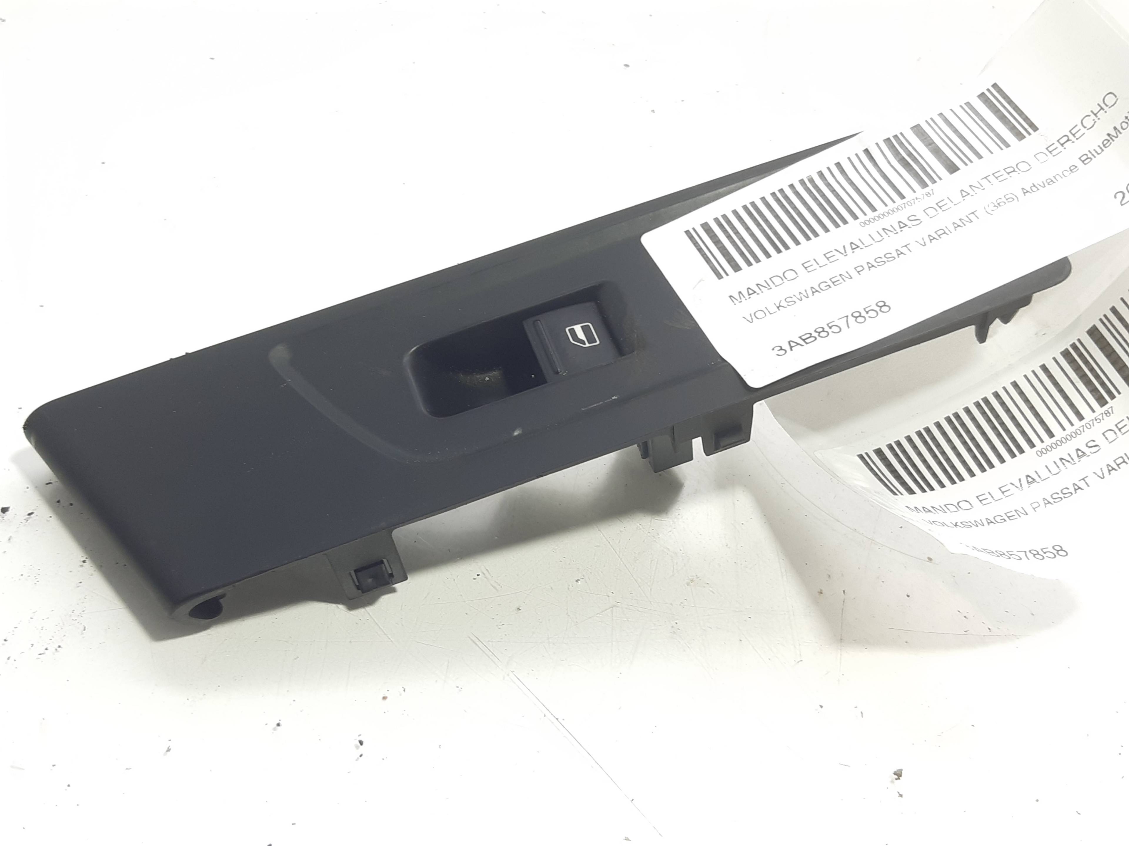 VOLKSWAGEN Passat B7 (2010-2015) Front Right Door Window Switch 3AB857858 22294853