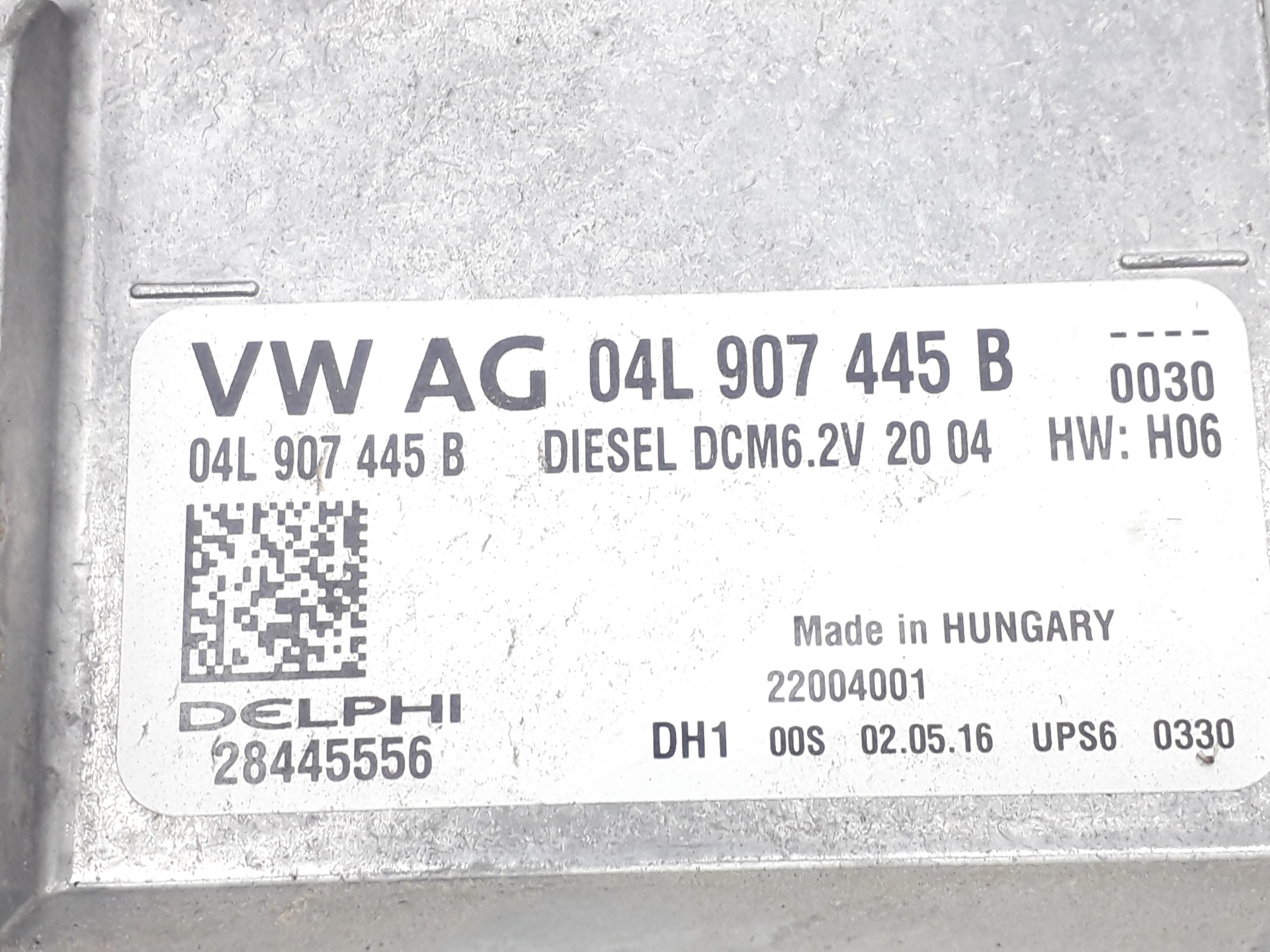 VOLKSWAGEN Variant VII TDI (2014-2024) Engine Control Unit ECU 04L907445B 22065963