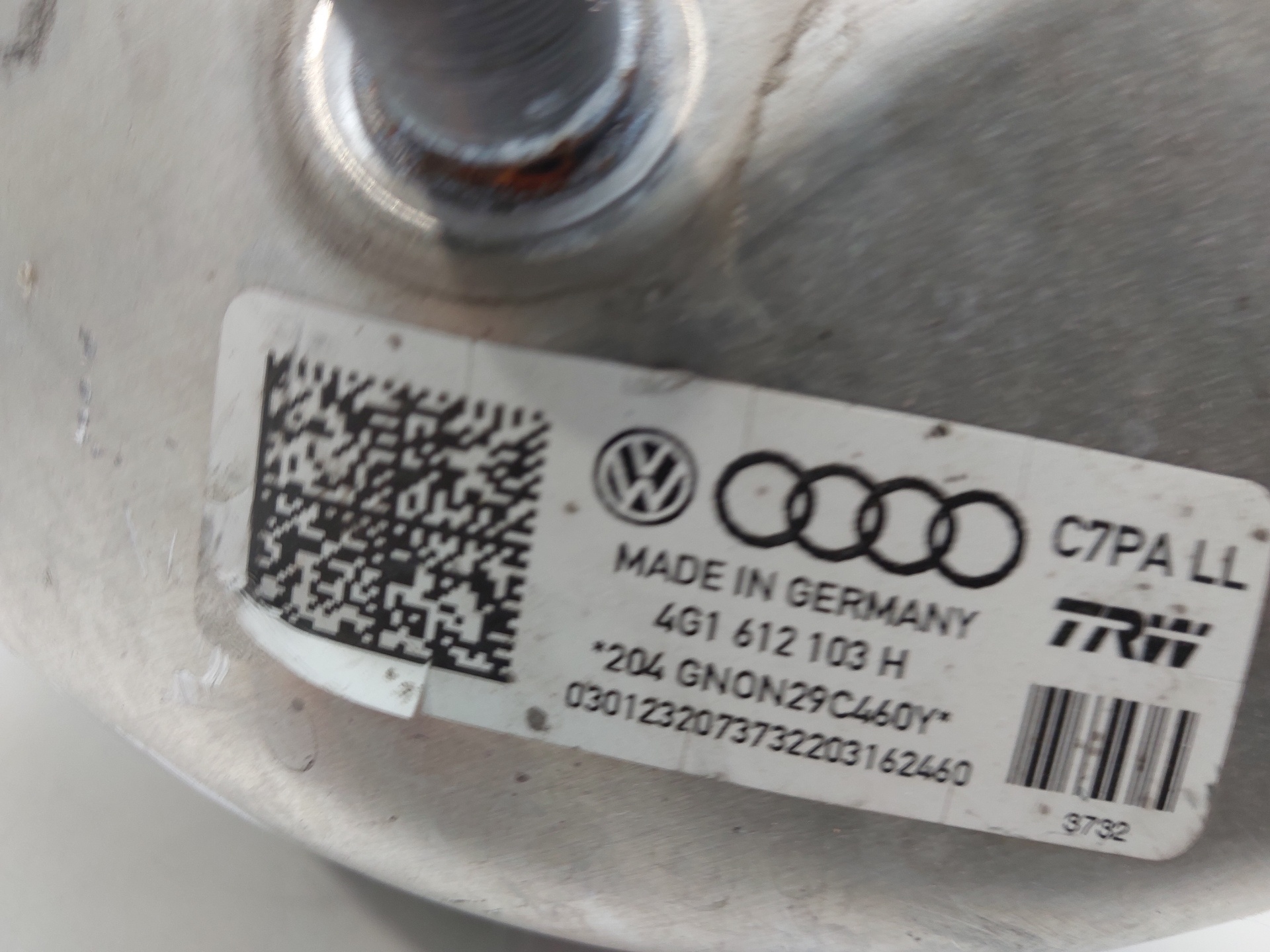 AUDI A7 C7/4G (2010-2020) Bromsservoförstärkare 4G1612103H 23035281