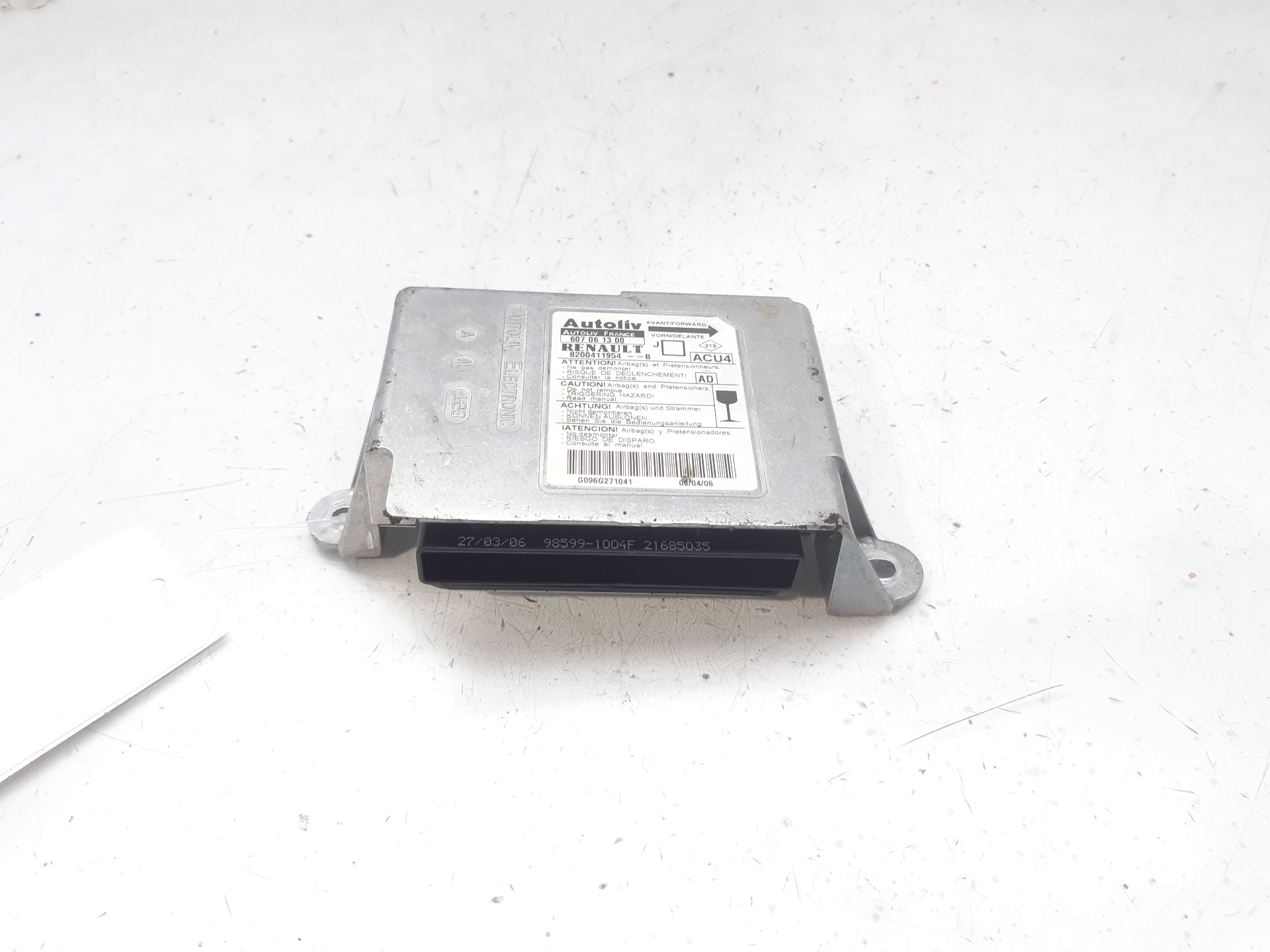 RENAULT Scenic 2 generation (2003-2010) SRS Control Unit 8200411954B 24049634