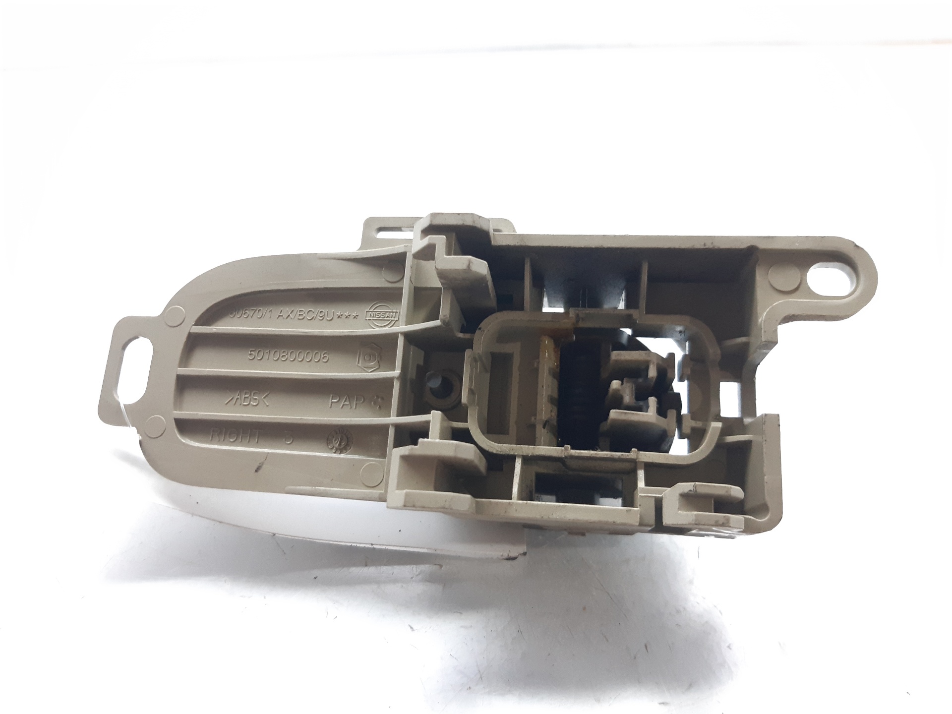 NISSAN Micra K12 (2002-2010) Labais aizmugures iekšējais atvēršanas rokturis 5010800006 24130587