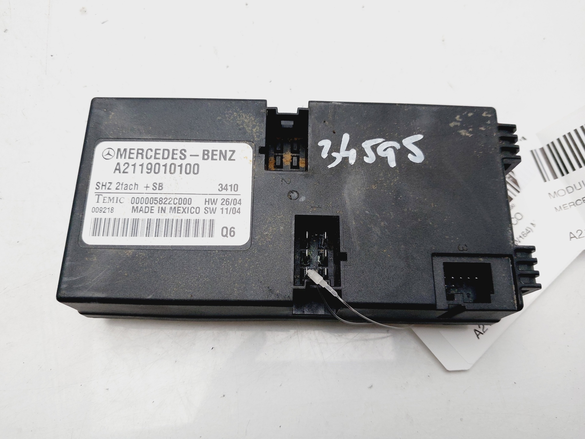 MERCEDES-BENZ M-Class W164 (2005-2011) Other Control Units A2119010100 25621590