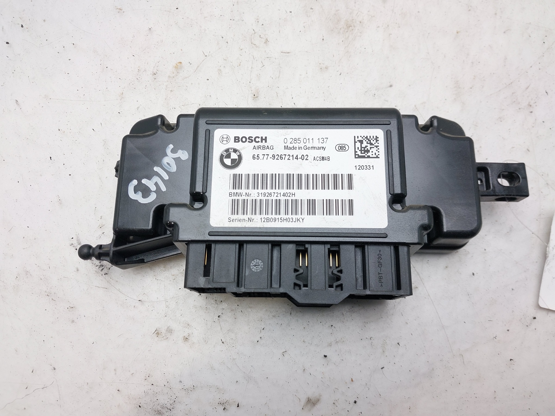 BMW 3 Series F30/F31 (2011-2020) SRS Control Unit 6577926721402 24071858