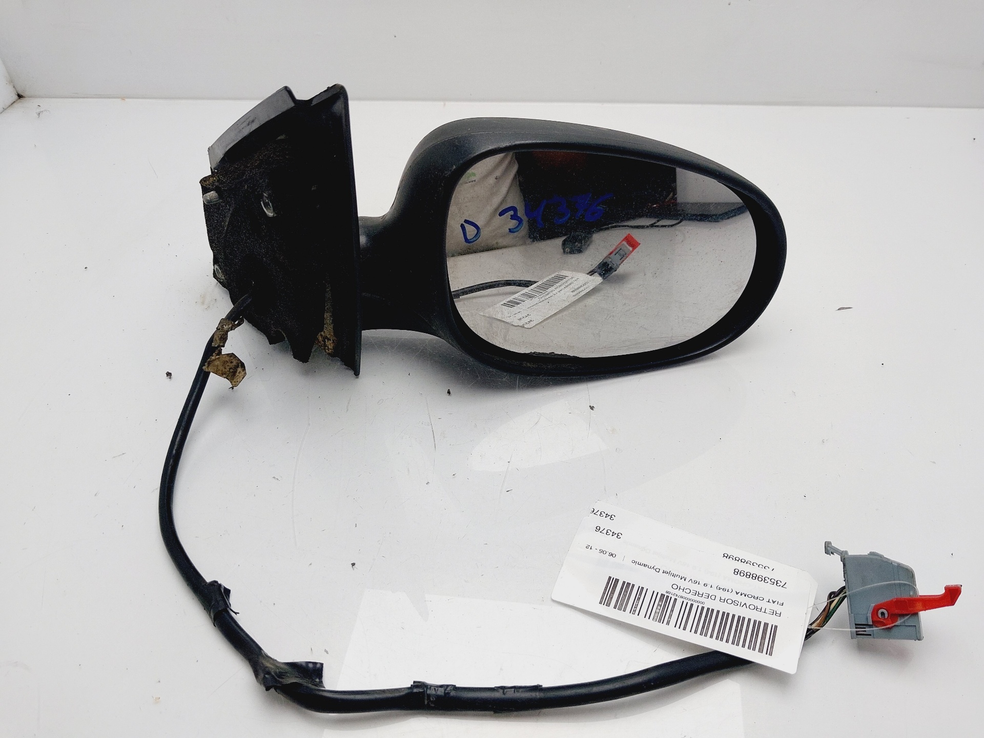 FIAT Croma 194 (2005-2011) Right Side Wing Mirror 735398898 25195505