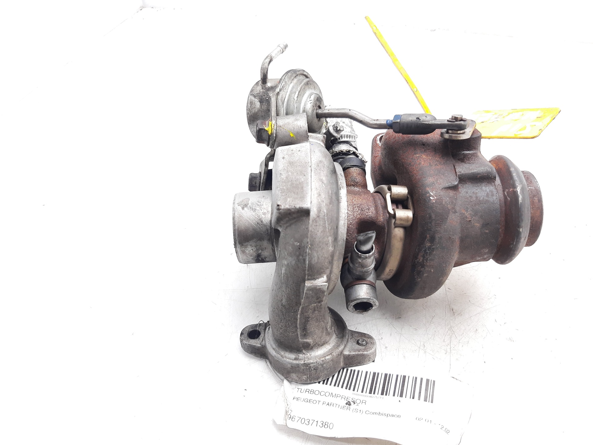 PEUGEOT Partner 1 generation (1996-2012) Turbocharger 9670371380 25798866