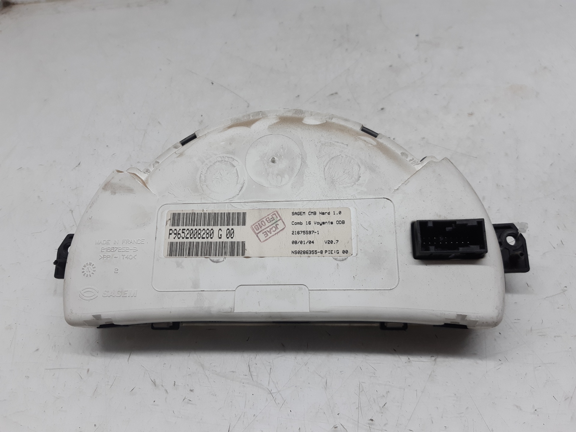 CITROËN C3 1 generation (2002-2010) Compteur de vitesse 9652008280 25248117