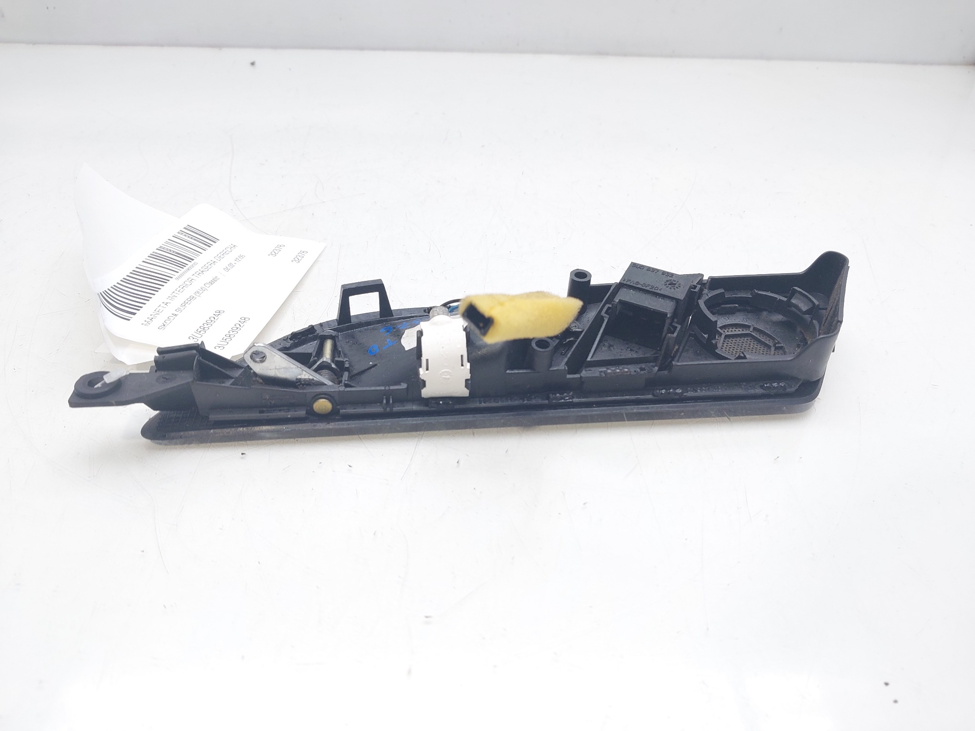 SKODA Superb 1 generation (2001-2008) Right Rear Internal Opening Handle 3U5839248 22541842