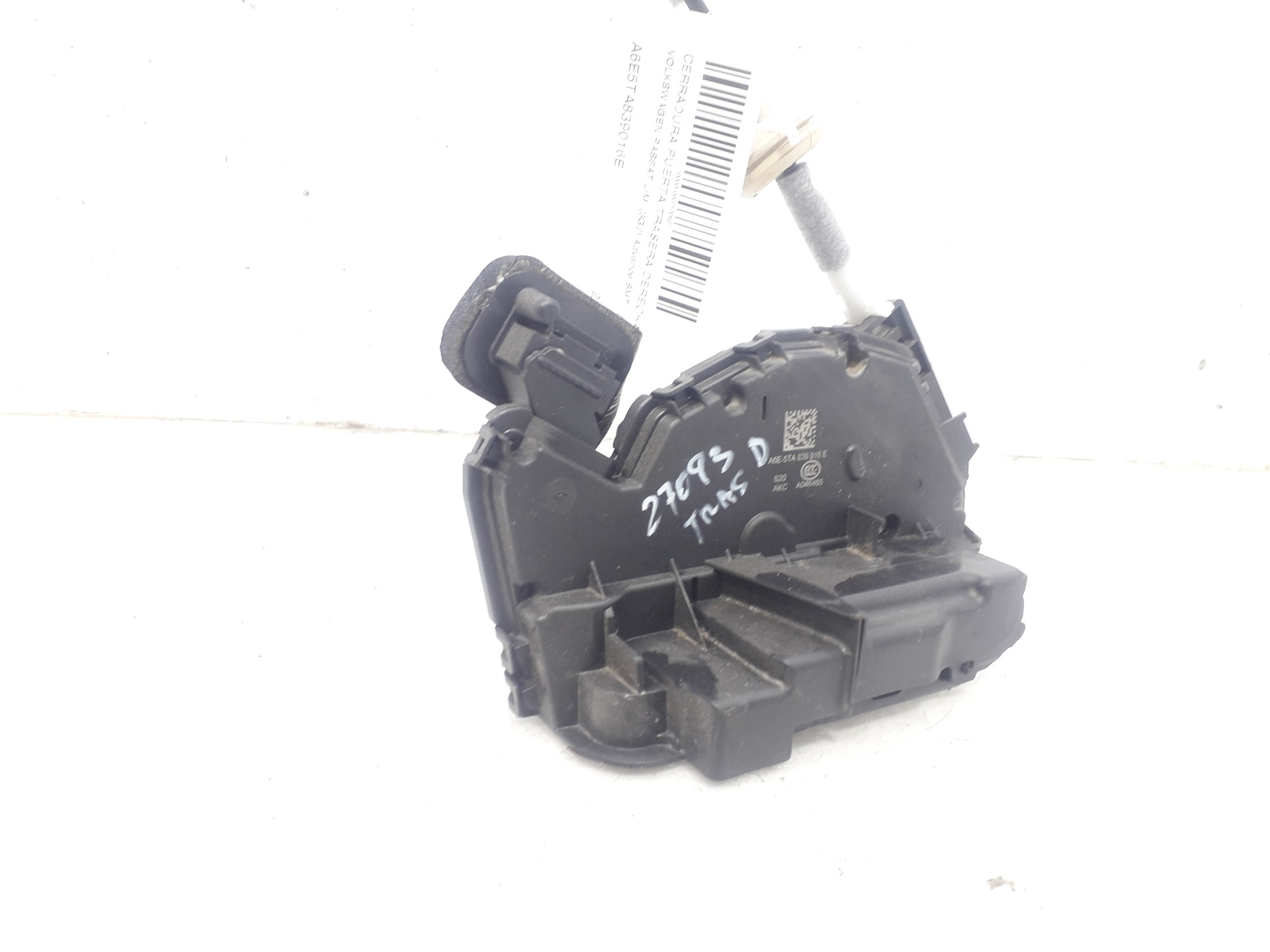 VOLKSWAGEN Passat B8 (2014-2023) Rear Right Door Lock A6E5TA839016E 22293858