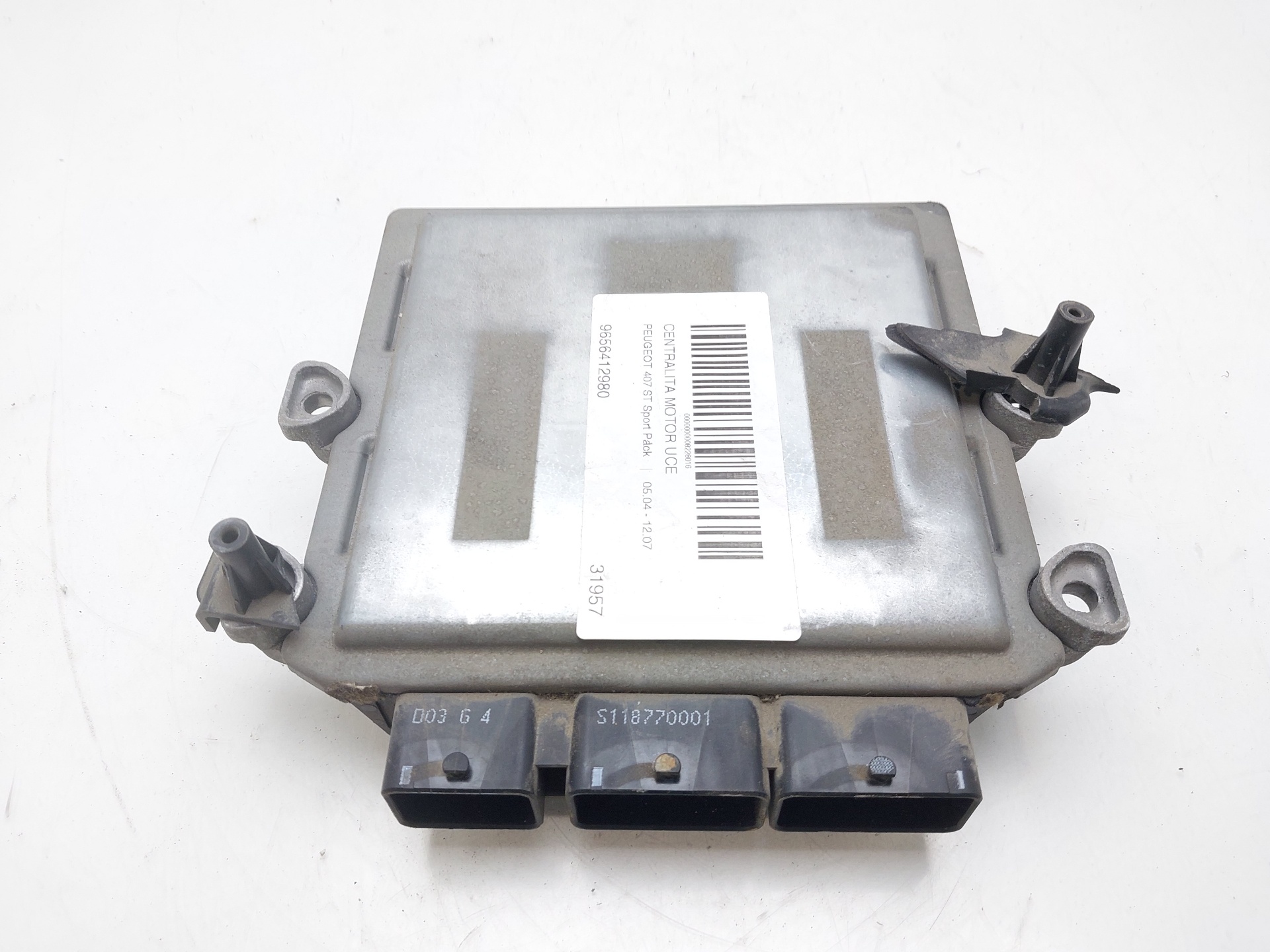 VAUXHALL 407 1 generation (2004-2010) Engine Control Unit ECU 9656412980 22339960