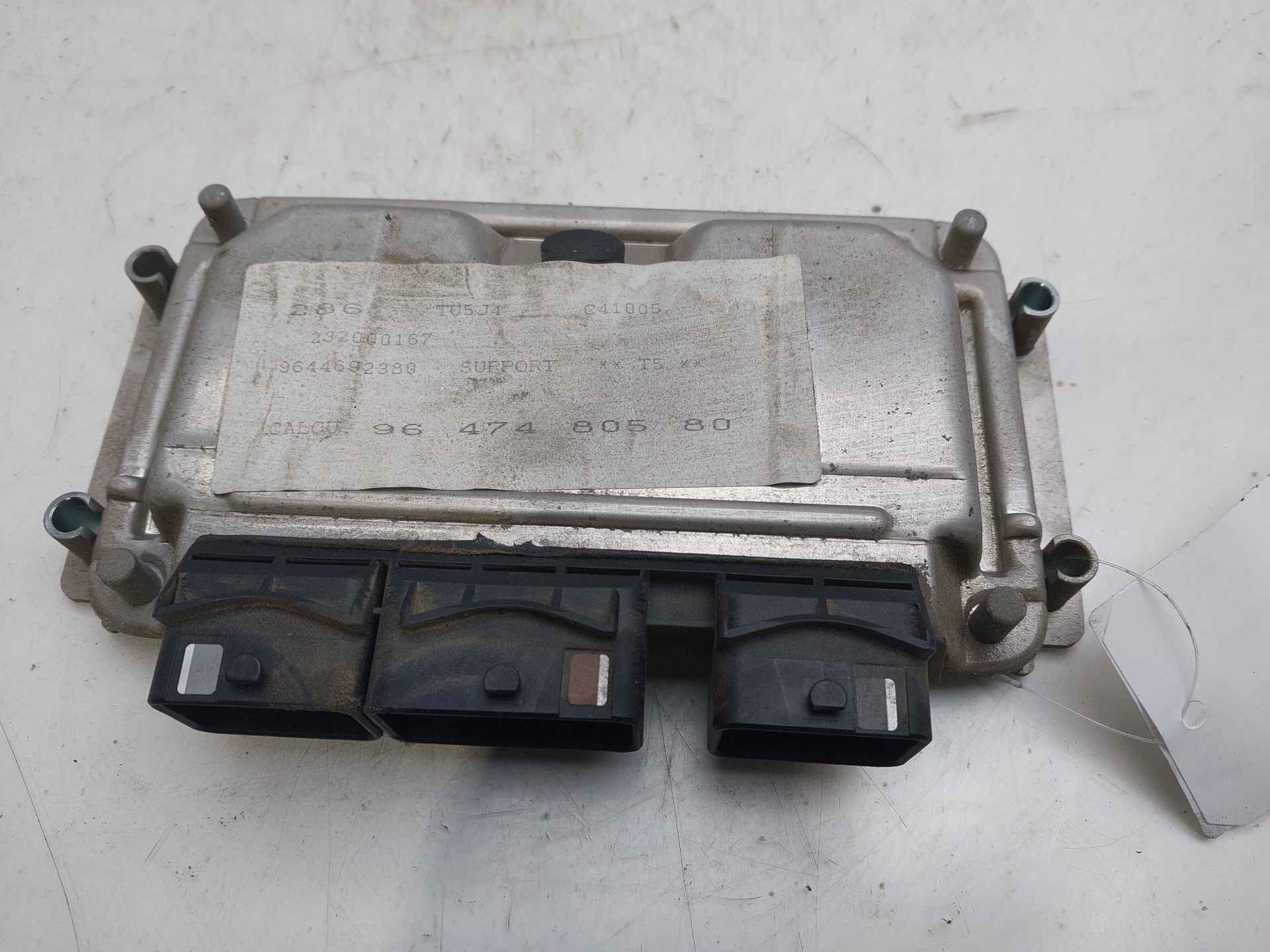 PEUGEOT 307 1 generation (2001-2008) Engine Control Unit ECU 9647480580 23552217