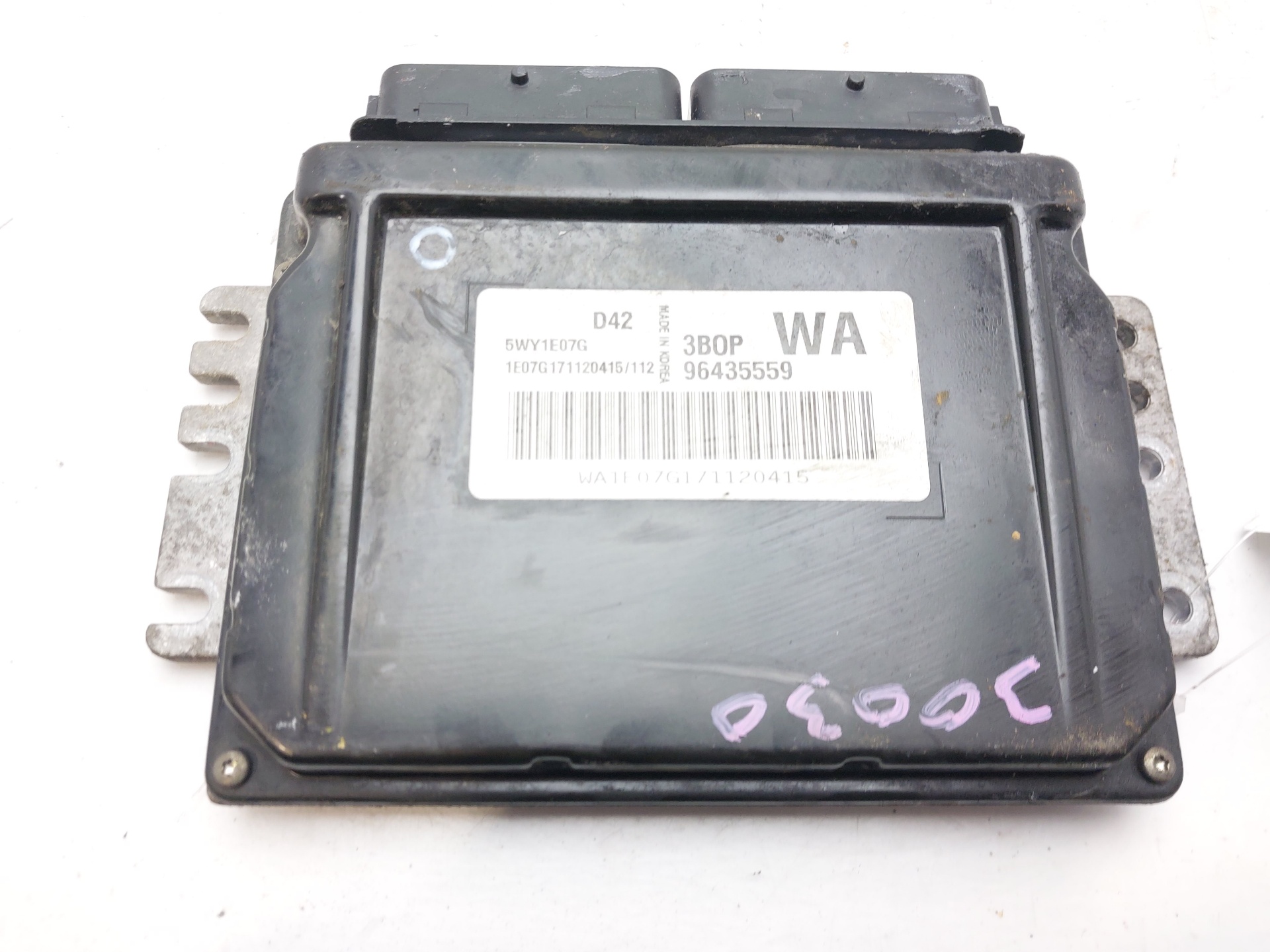 DAEWOO Kalos 1 generation (2002-2020) Motorstyrenhet ECU 96435559 22476477