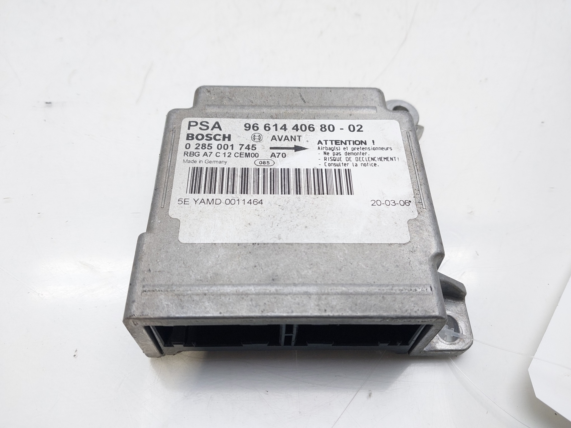 PEUGEOT 207 1 generation (2006-2009) Unitate de control SRS 9661440680 23017925