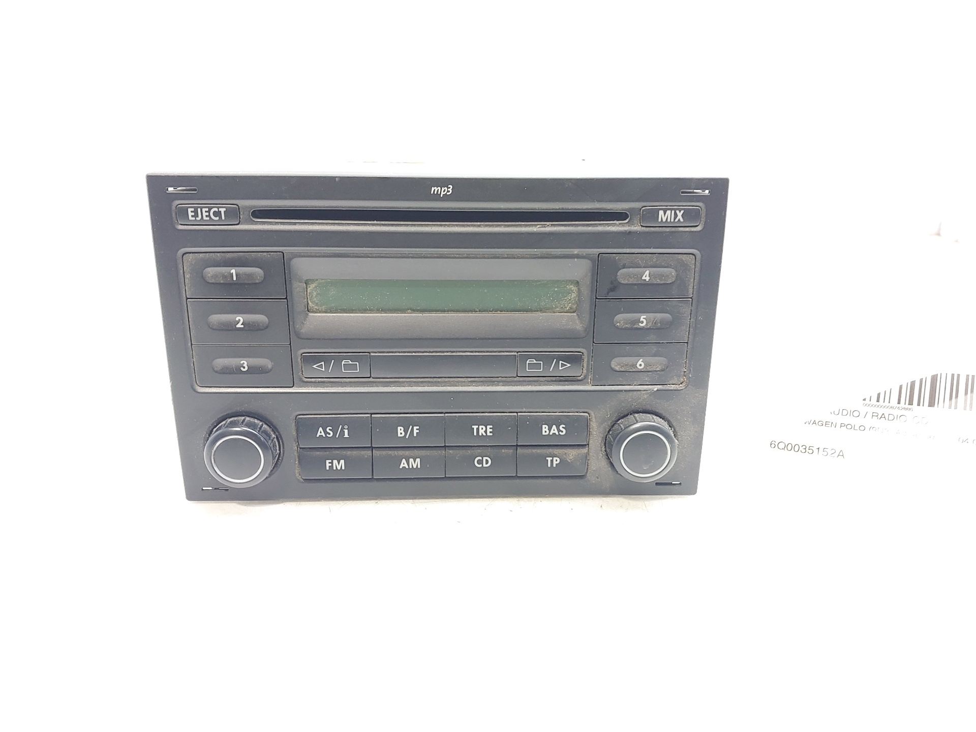 VOLKSWAGEN Polo 4 generation (2001-2009) Music Player Without GPS 6Q0035152A 24973330