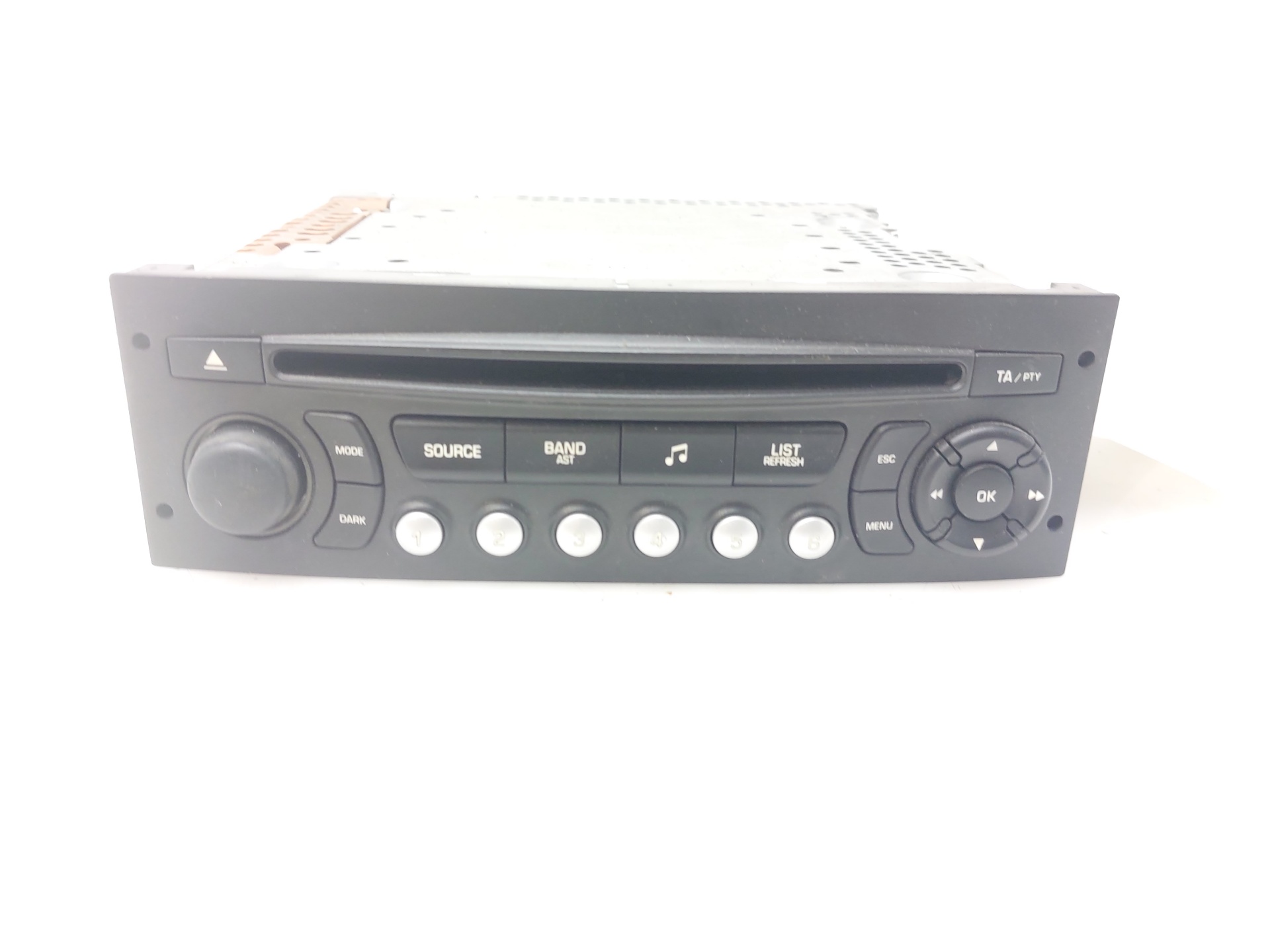 PEUGEOT 207 1 generation (2006-2009) Musikkspiller uten GPS 96639628XT 25703739