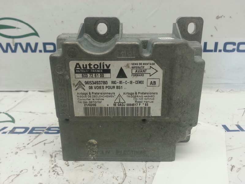 CITROËN C4 1 generation (2004-2011) SRS Control Unit 9653493780 20166722