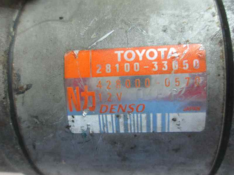 TOYOTA Yaris 1 generation (1999-2005) Starter Motor 2810033050 18348110