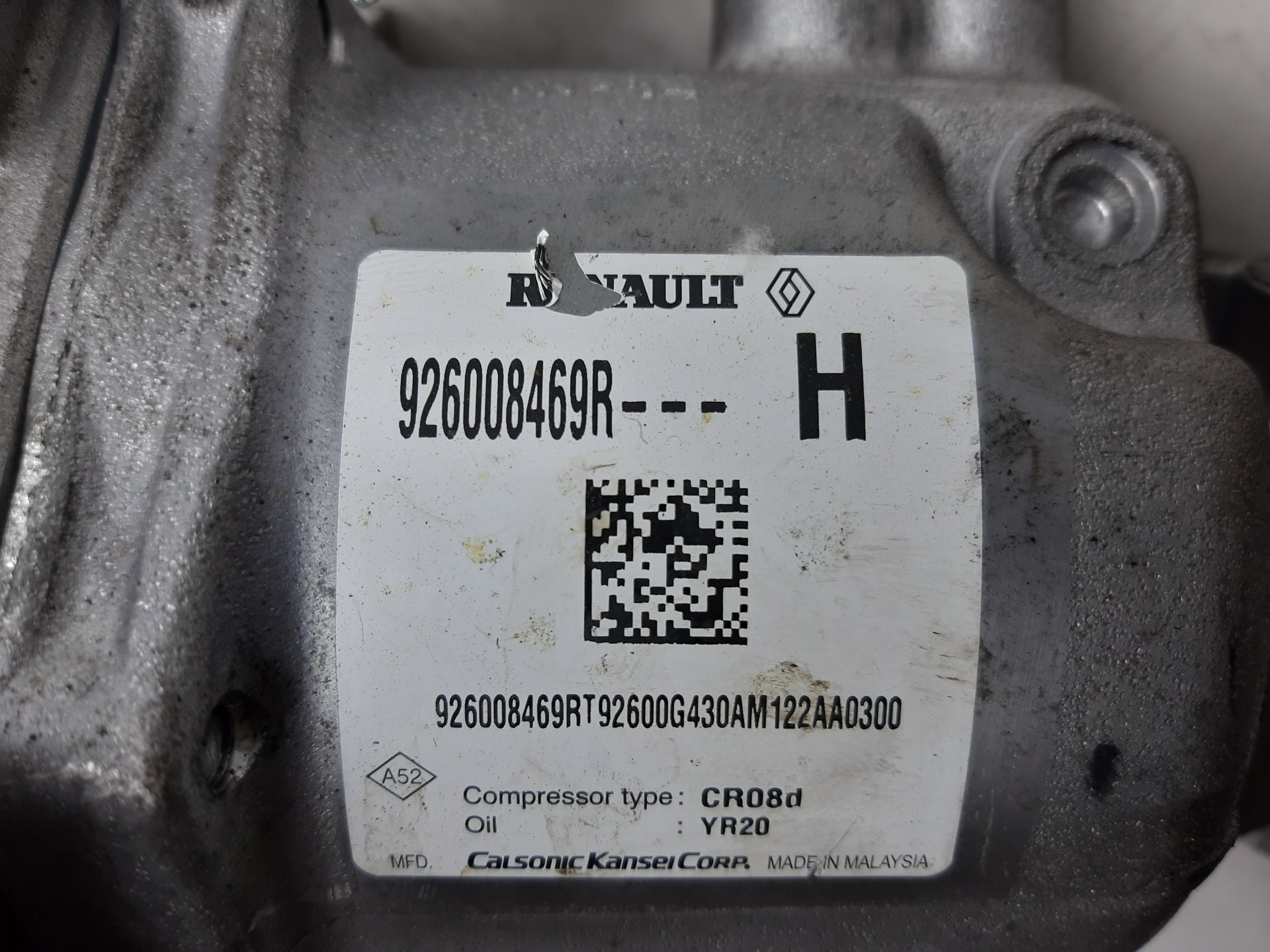 DACIA Sandero 2 generation (2013-2020) Kondicionieriaus siurblys (kompresorius) 926008469R, 3.216KM 23018301