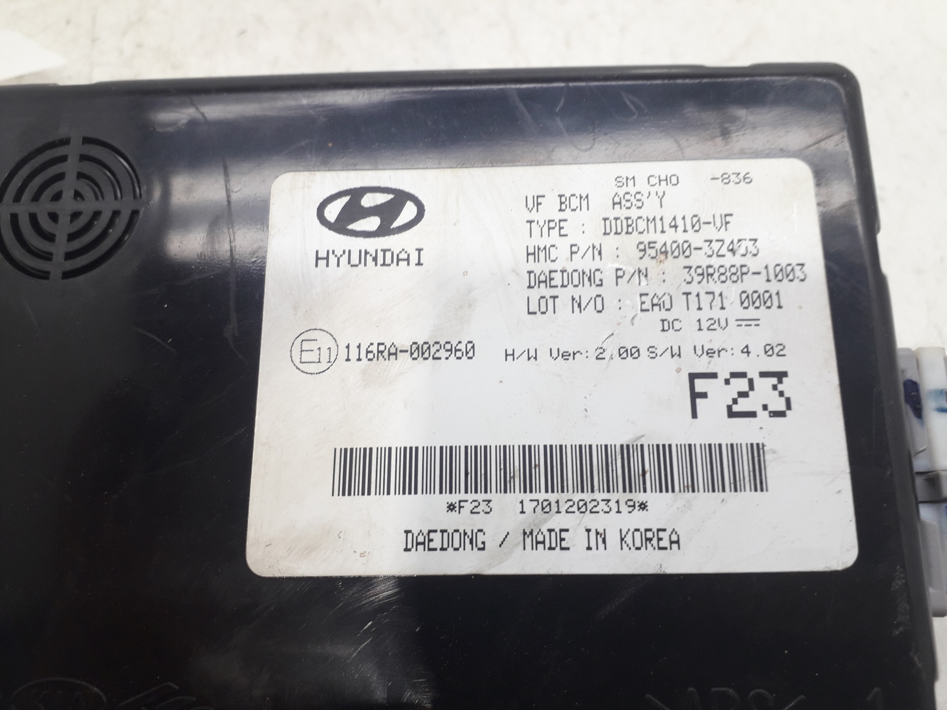 HYUNDAI i40 VF (1 generation) (2011-2020) Andra styrenheter 116RA002960 24116943