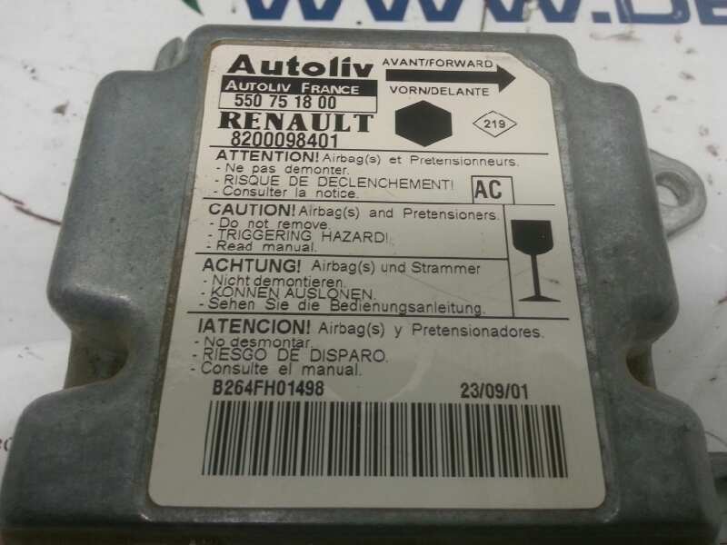 RENAULT Kangoo 1 generation (1998-2009) SRS Control Unit 8200098401 20166456