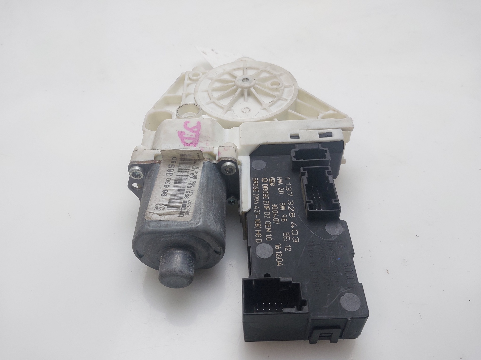 VAUXHALL 407 1 generation (2004-2010) Front Right Door Window Control Motor 9663036580 23985380