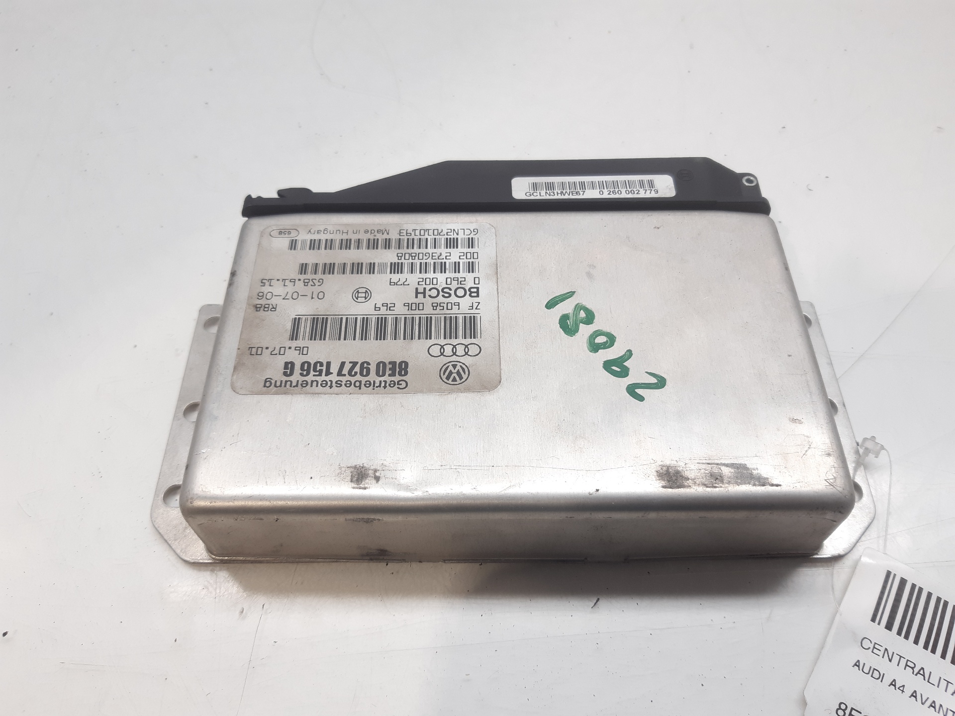 AUDI A4 B6/8E (2000-2005) Gearbox Control Unit 8E0927156G 22459985