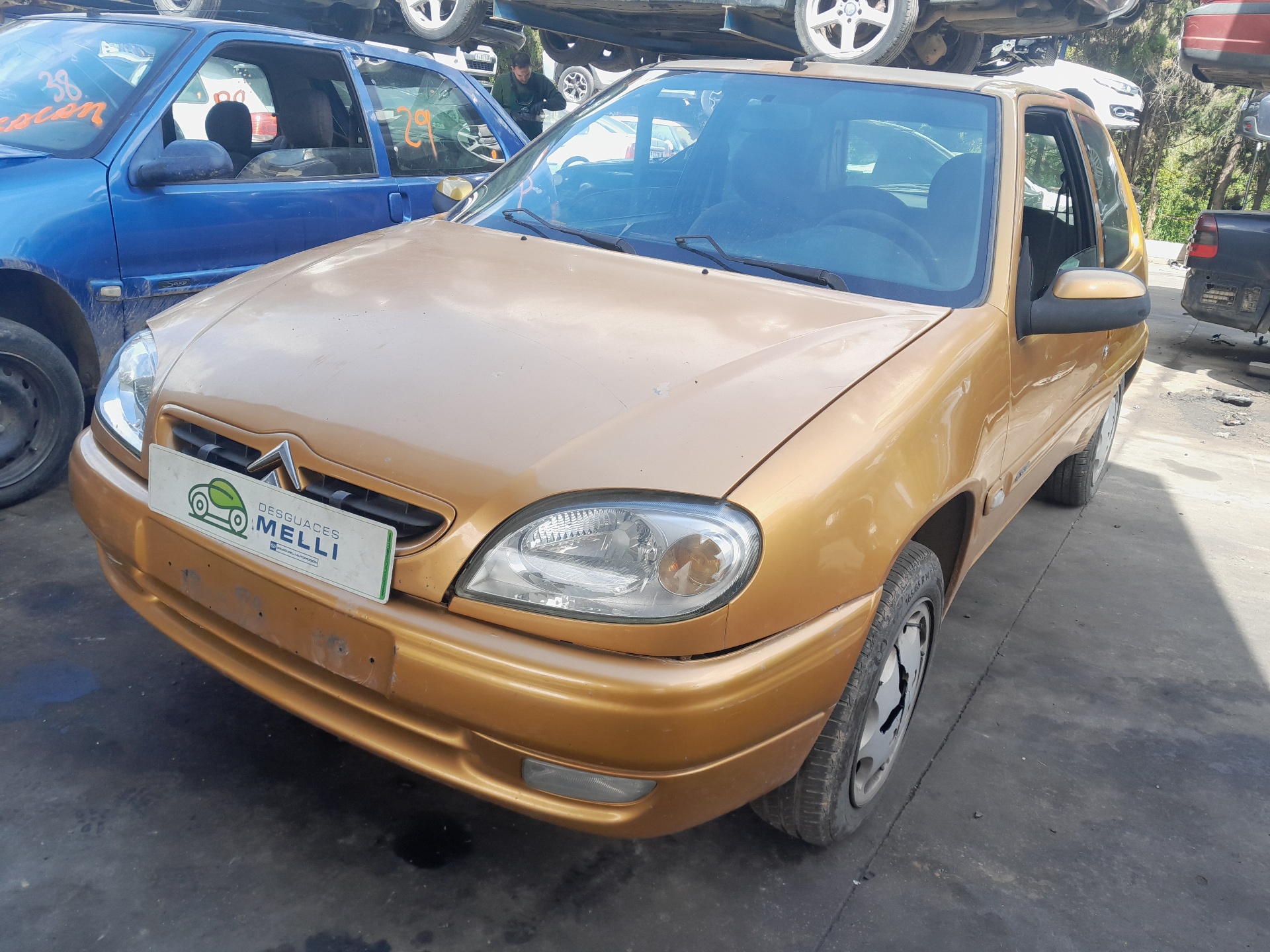 FORD Saxo 2 generation (1996-2004) Левая противотуманка переднего бампера 9618343580 25157495