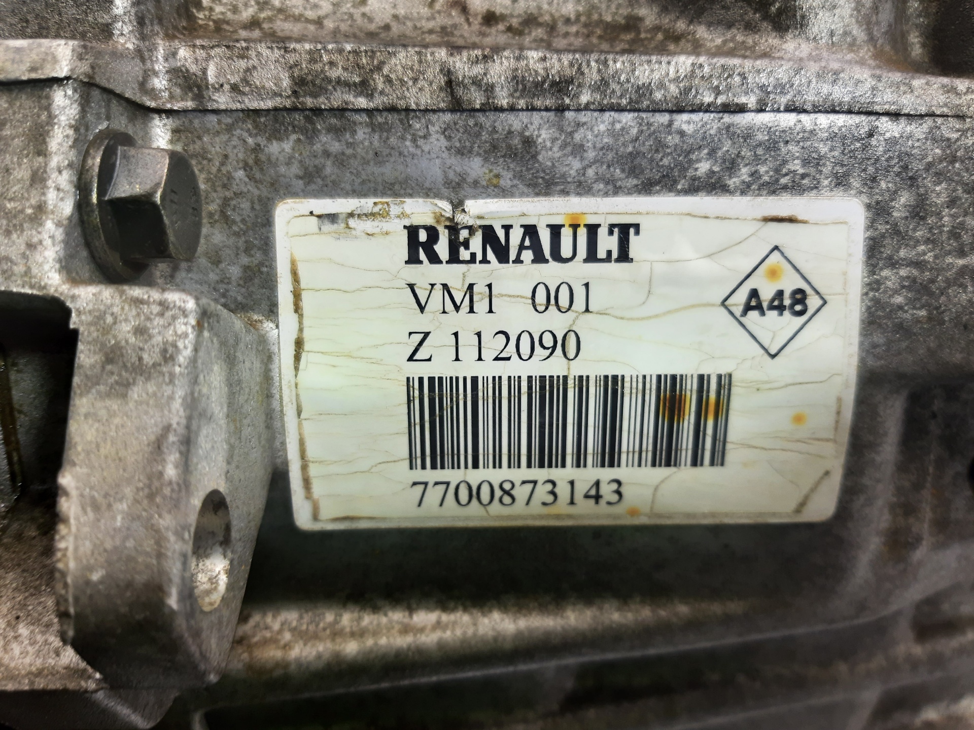 RENAULT Safrane 1 generation (1992-2000) Gearbox VM1001, 5VELOCIDADES 24983401