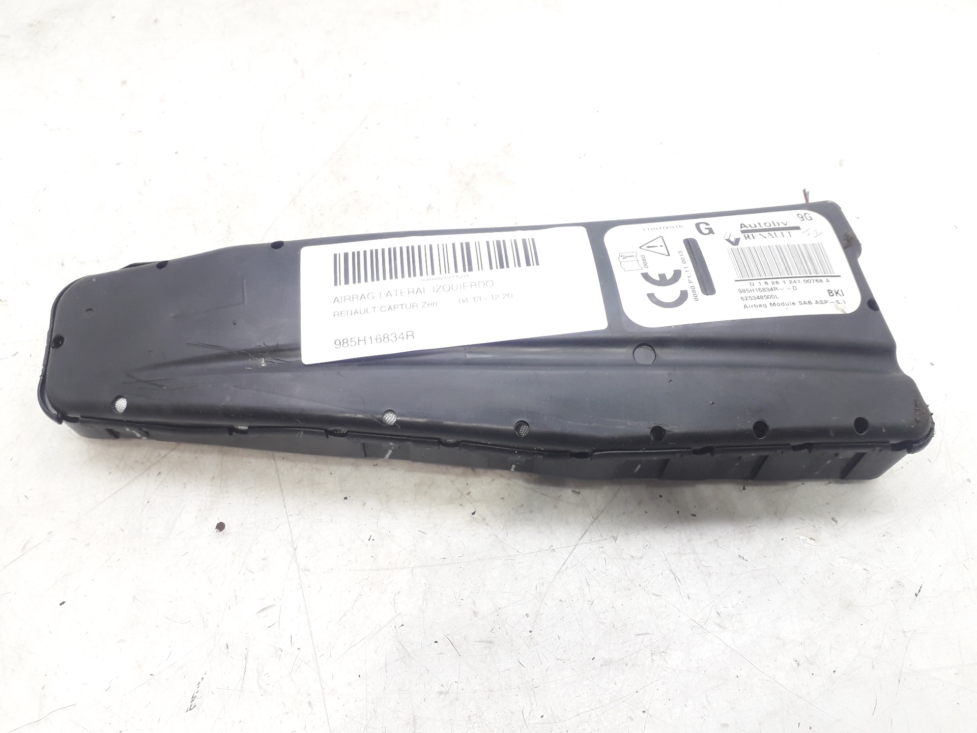 RENAULT Clio 4 generation (2012-2020) Left Side Roof Airbag SRS 985H16834R 20139437