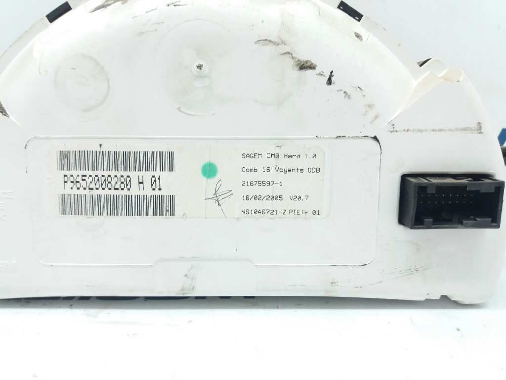 TOYOTA C3 1 generation (2002-2010) Compteur de vitesse 9652008280 20168647