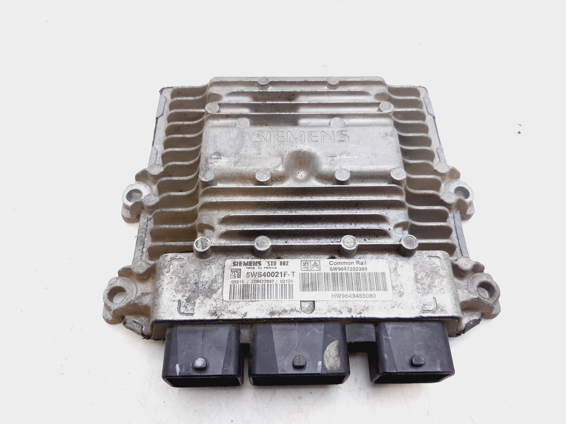 CITROËN C3 1 generation (2002-2010) Engine Control Unit ECU 9647202380 27298586