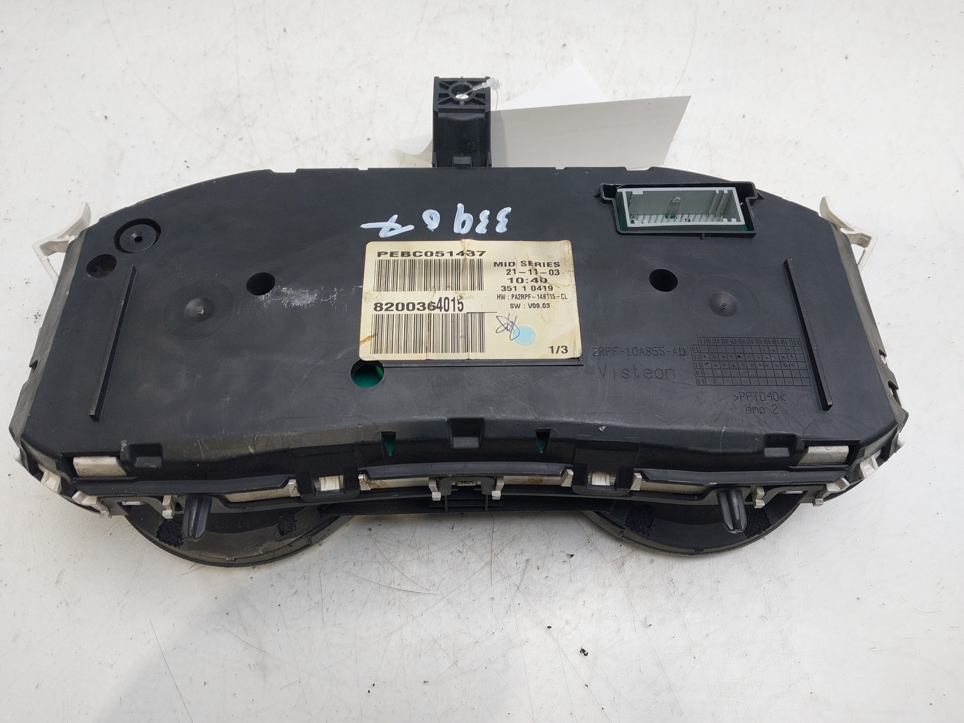 VAUXHALL Speedometer 8200364015 27353936