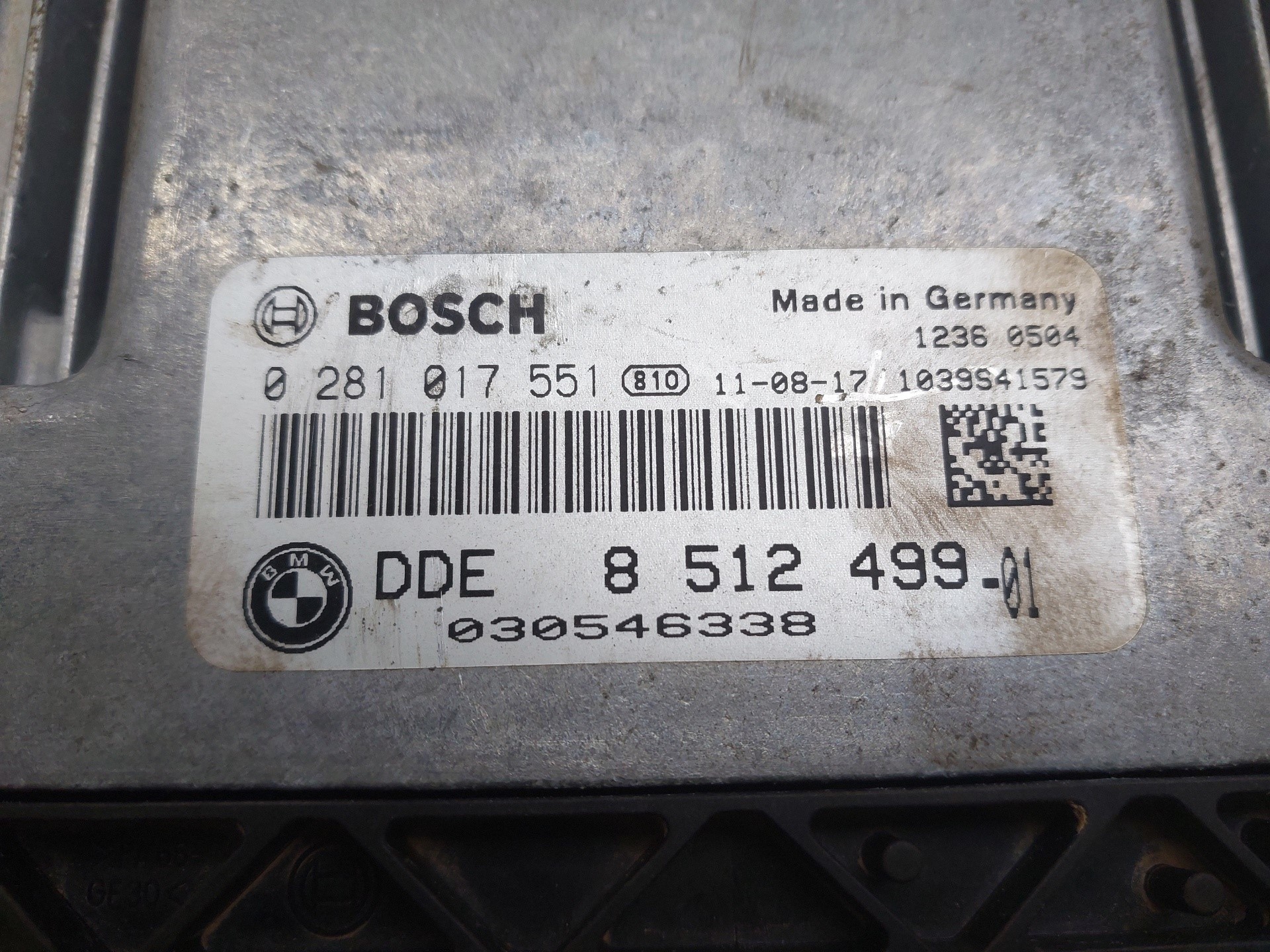 BMW X1 E84 (2009-2015) Блок управления двигателем 8512499 24260364