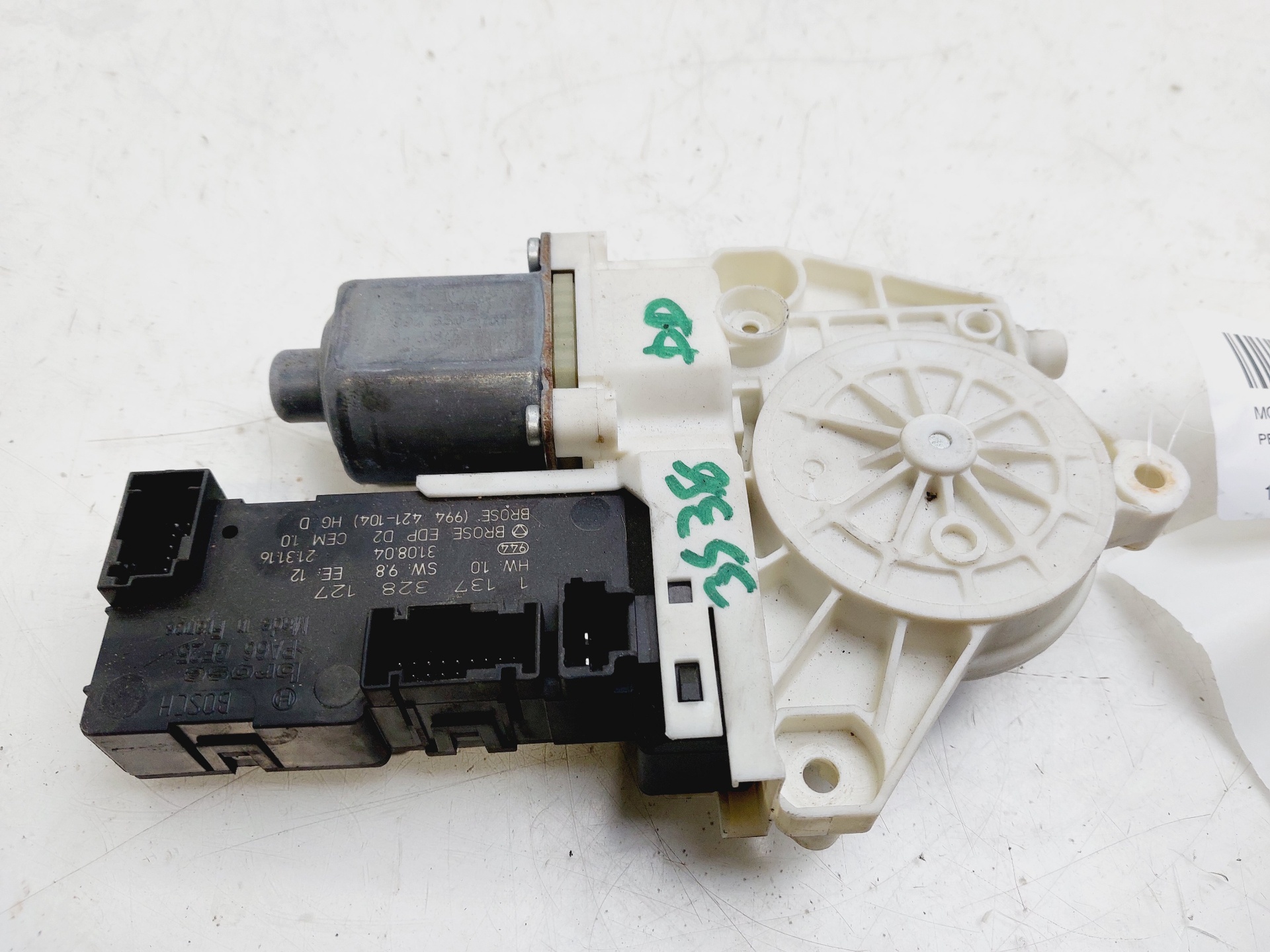 PEUGEOT 407 1 generation (2004-2010) Front Right Door Window Control Motor 1137328127 26652942