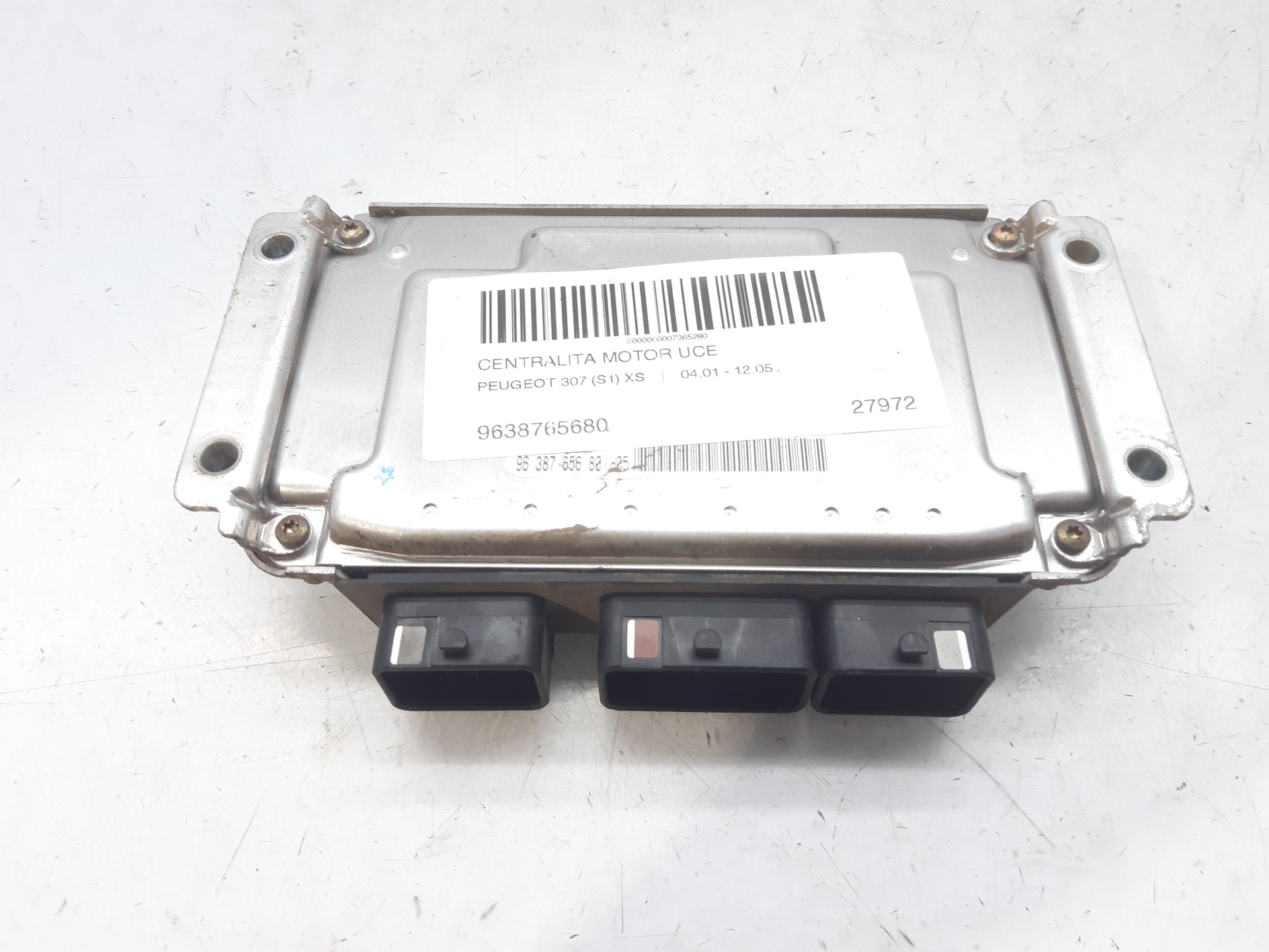 PEUGEOT 307 1 generation (2001-2008) Engine Control Unit ECU 9638765680 18794384