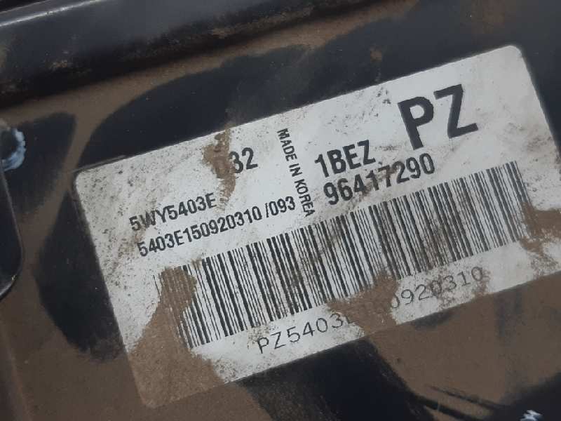 CHEVROLET Matiz 2 generation (2005-2010) Moottorin ohjausyksikkö ECU 96417290 18548746