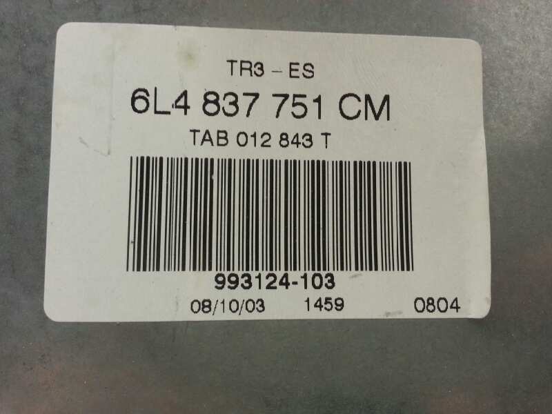 SEAT Cordoba 2 generation (1999-2009) Стеклоподъемник передней левой двери 6L4837751CM 20165210