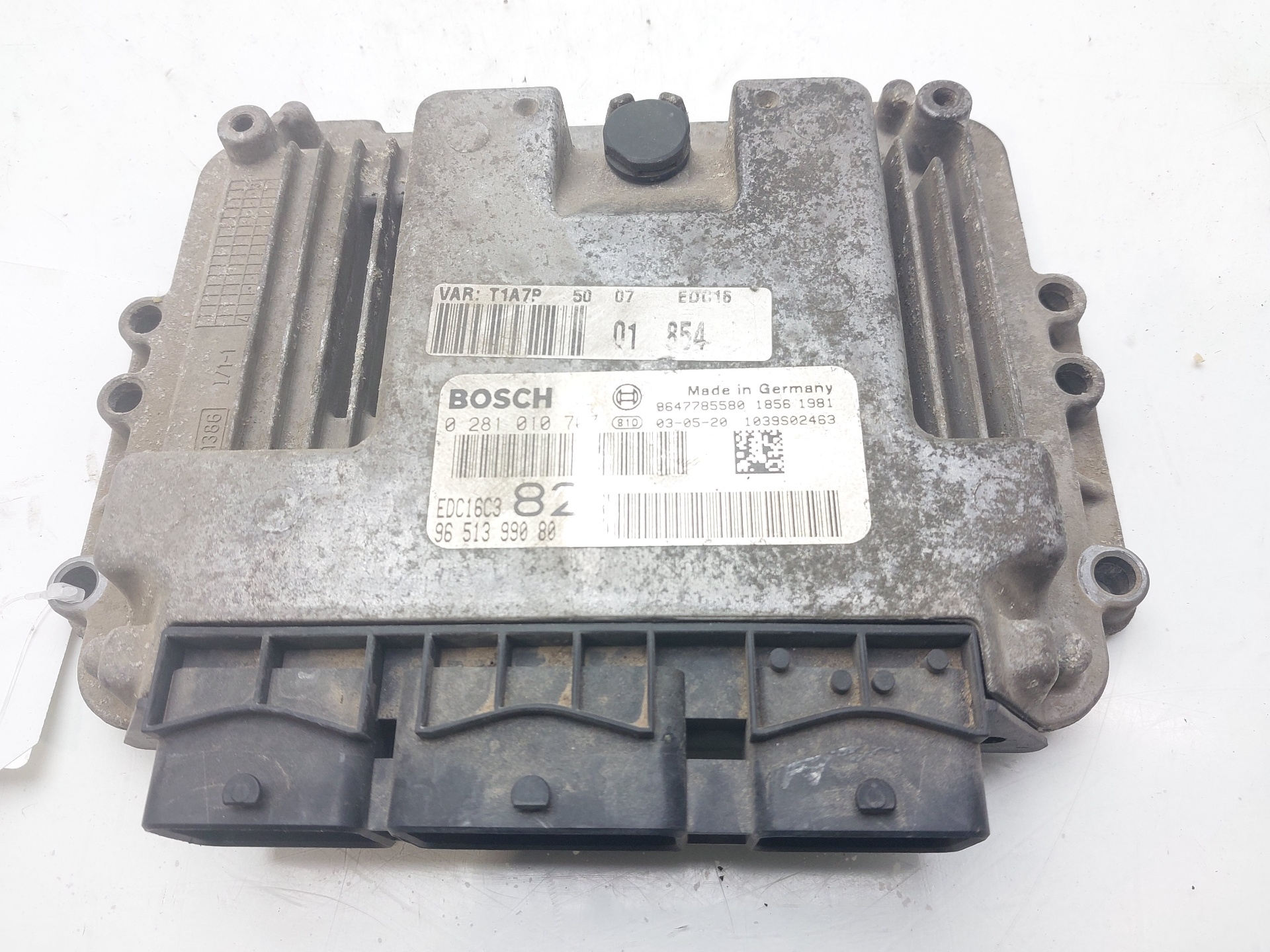 RENAULT 206 1 generation (1998-2009) Engine Control Unit ECU 9651399080 21455514