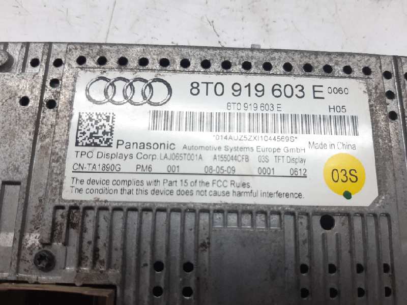 AUDI A4 B8/8K (2011-2016) Citas salona daļas 8T0919603E 20189970