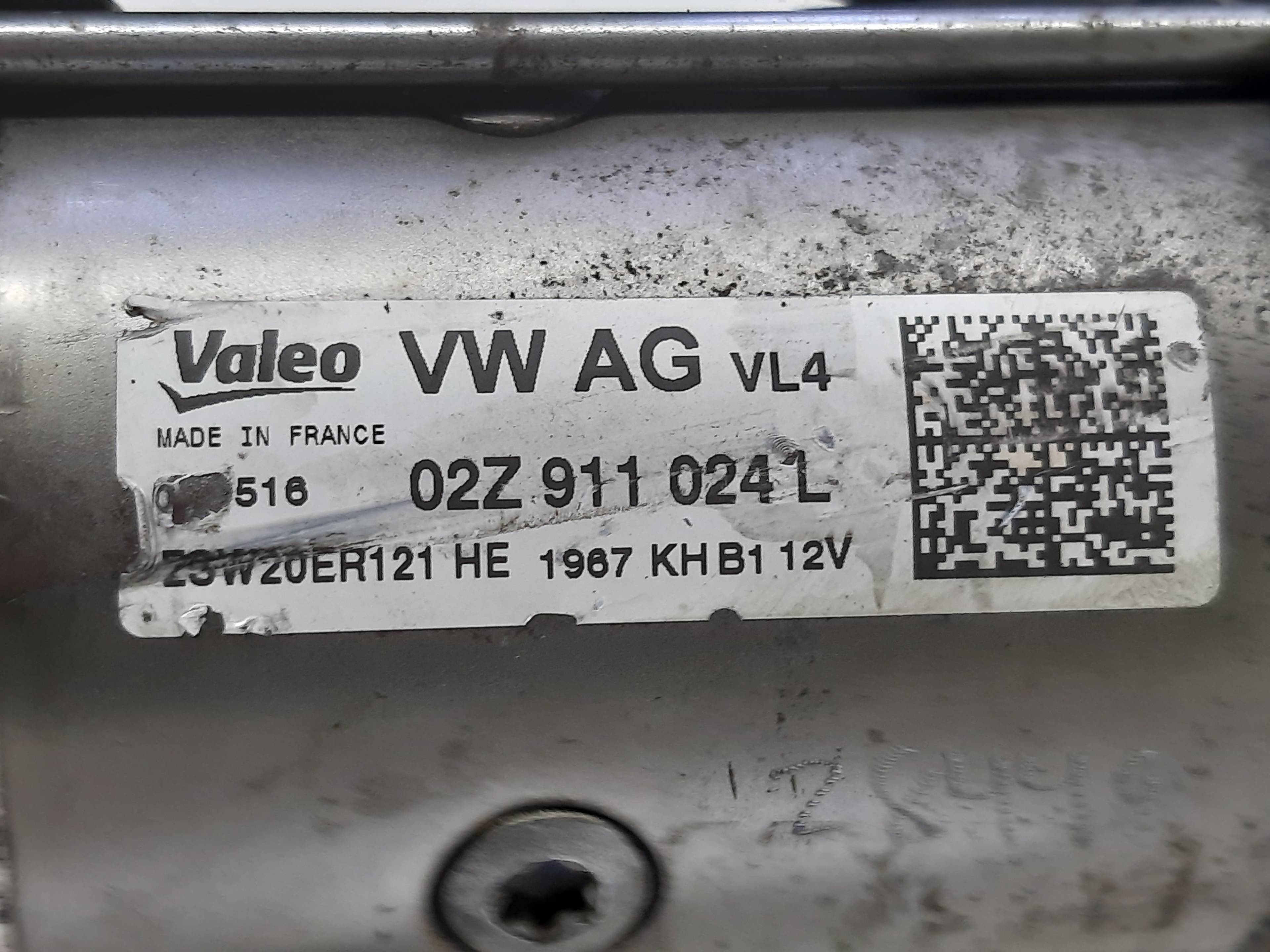 VOLKSWAGEN Variant VII TDI (2014-2024) Käynnistysmoottori 02Z911024L 22067199