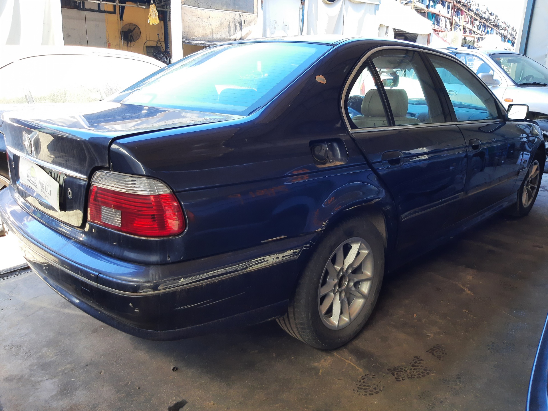 BMW 5 Series E39 (1995-2004) Højre bagerste indvendige åbningshåndtag 8226050 25281625