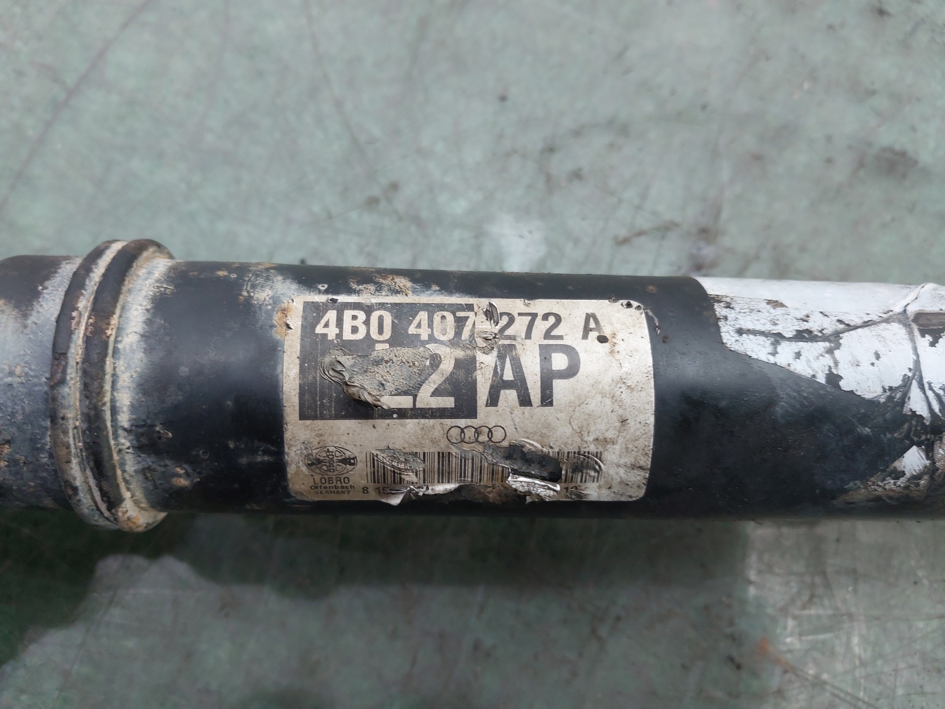 FIAT Front Right Driveshaft 4B0407272A 25403409