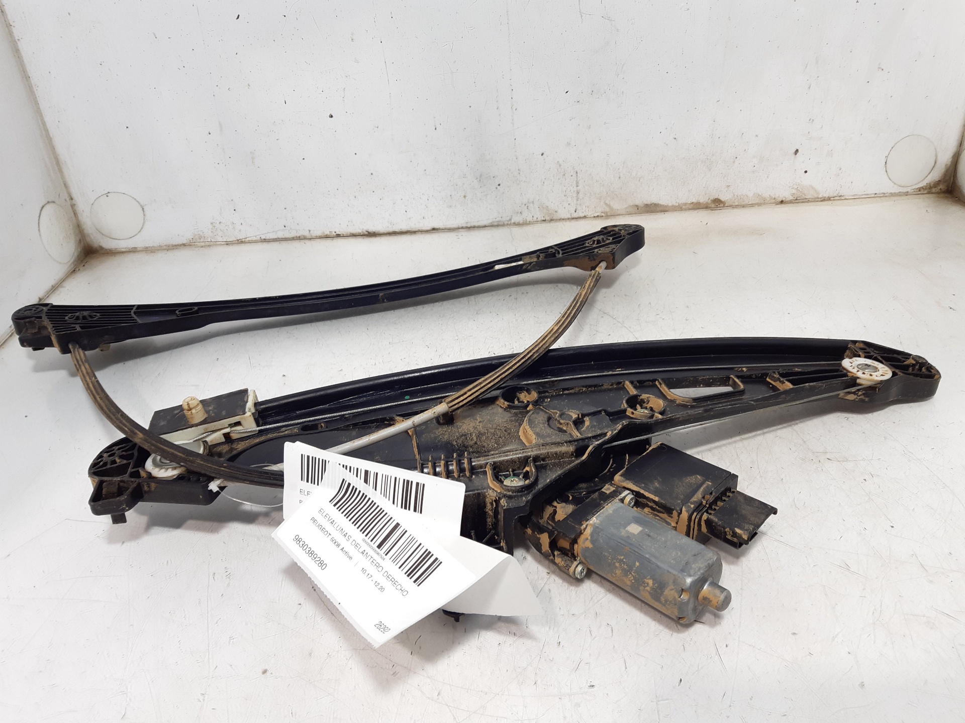 PEUGEOT 5008 1 generation (2009-2016) Front Right Door Window Regulator 9830389280 22027177